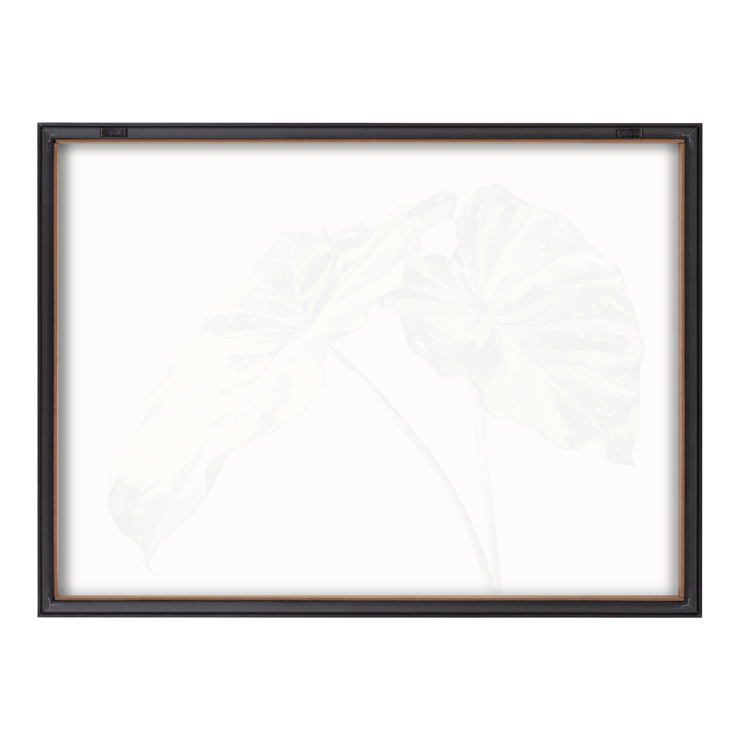 Blake Spotted Leaves Neutral Framed Printed Glass by kateandlaurel - product image 15 for Resin Society