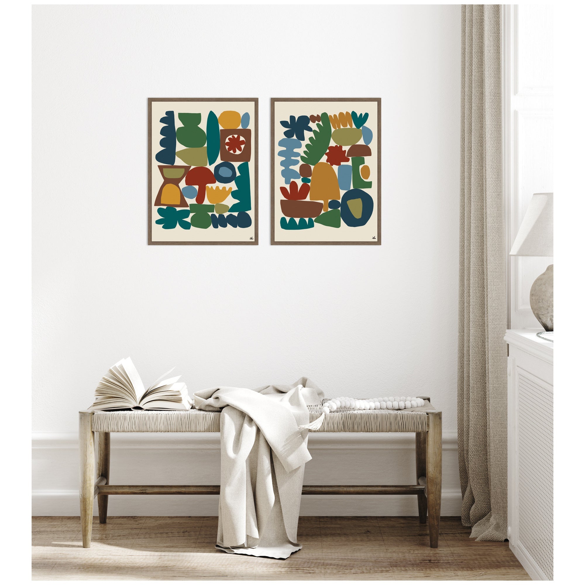 Garden Song 2 Piece Framed Canvas Wall Art Set by Kelly Knaga
