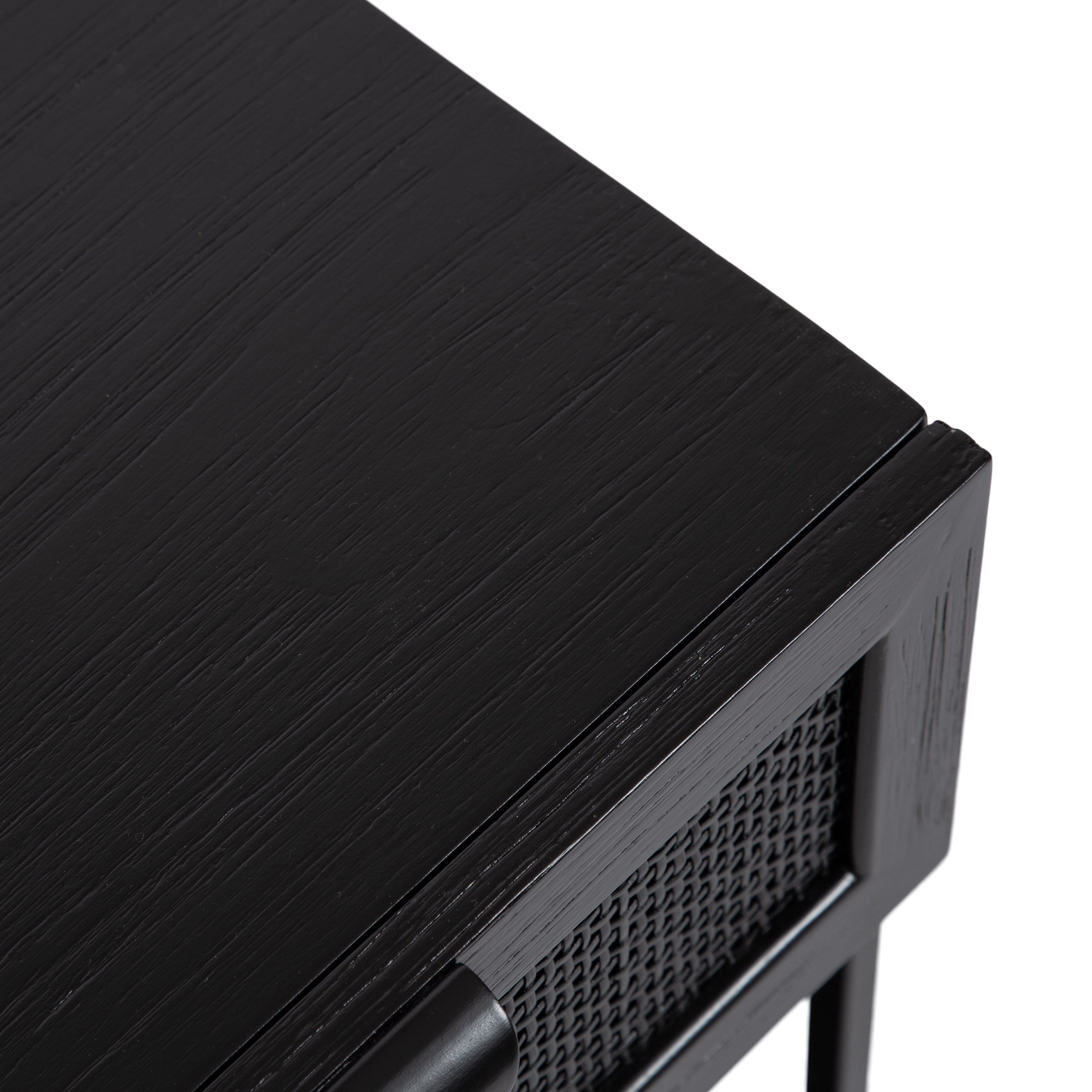 Ori Wood and Cane Side Table