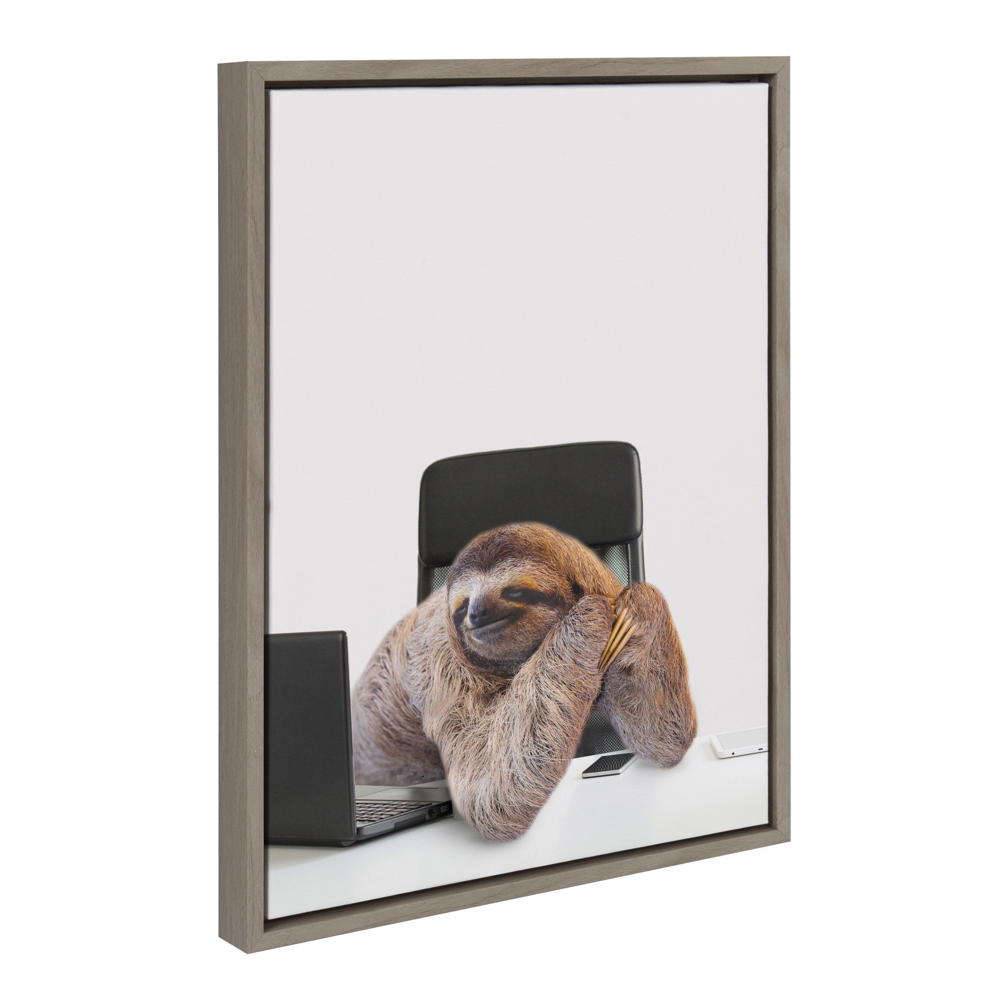 Sylvie Sam Director of Shipping Framed Canvas by The Creative Bunch by kateandlaurel - product image 2 for Resin Society