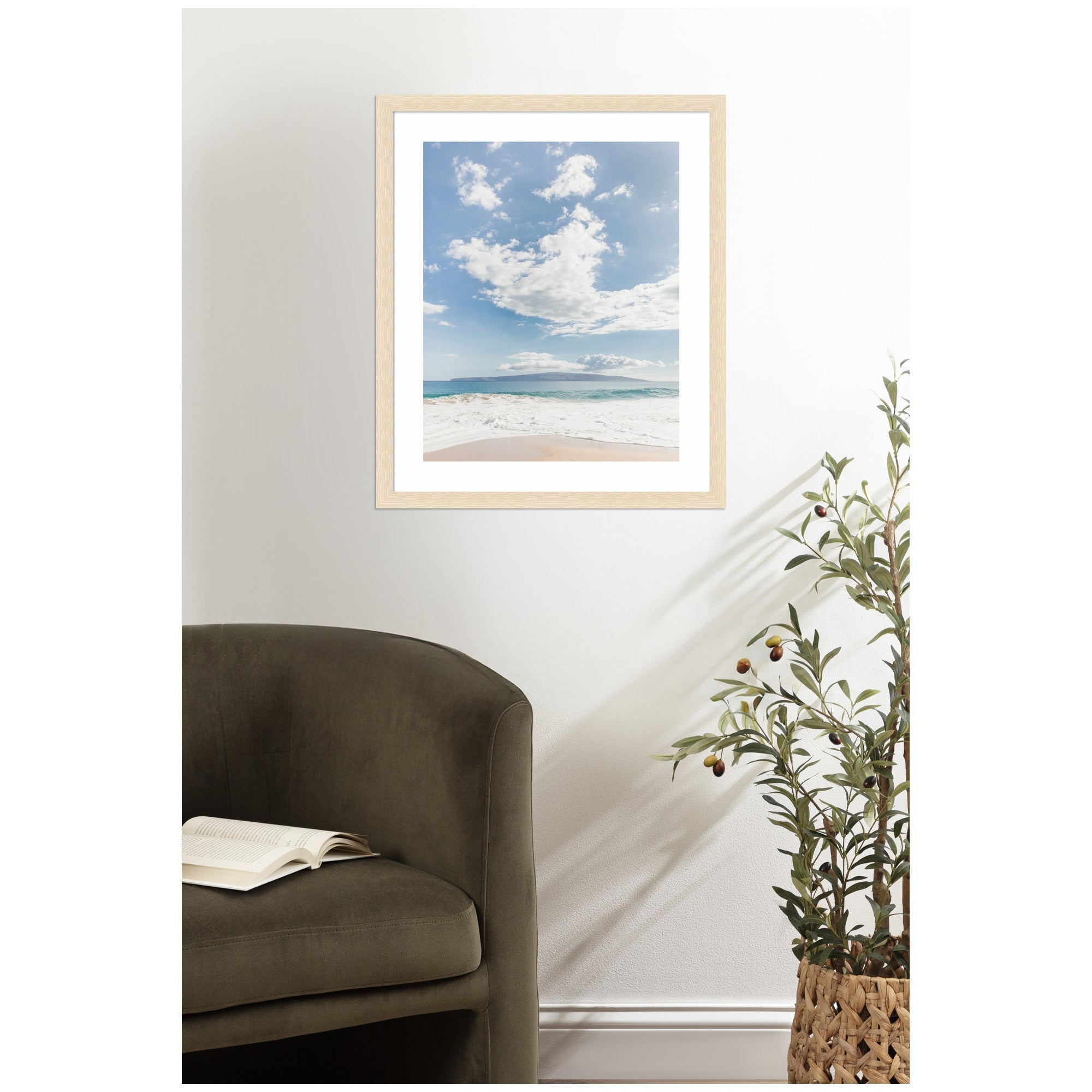 Framed Art Beach by Alicia Abla