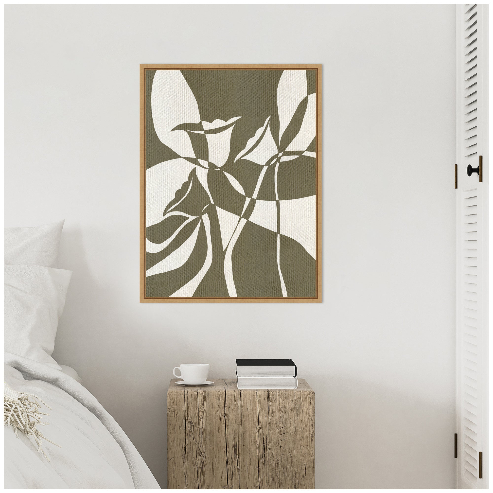 Sylvie Bound by Beauty 4 Framed Canvas by Shatha Al Dafai