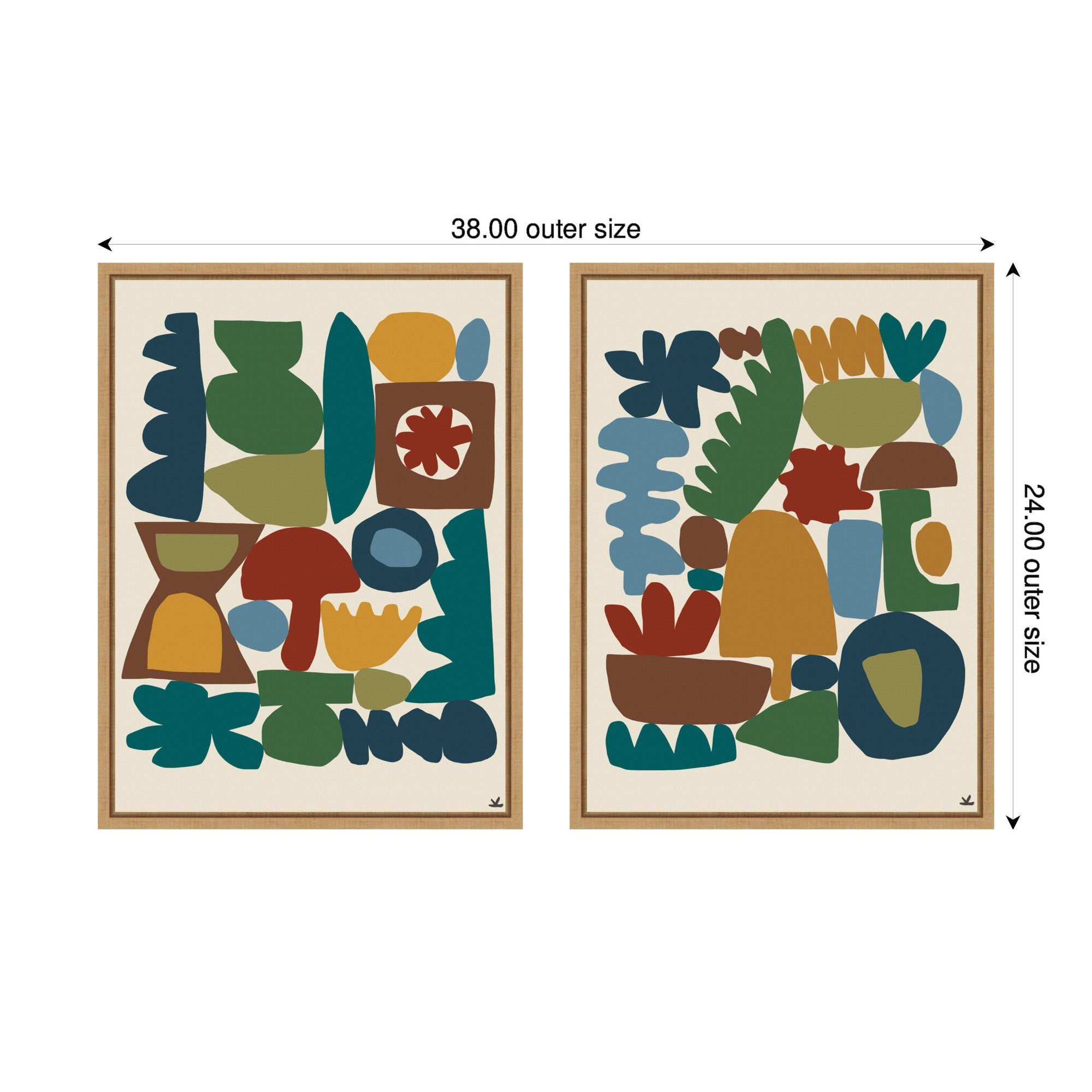 Garden Song 2 Piece Framed Canvas Wall Art Set by Kelly Knaga