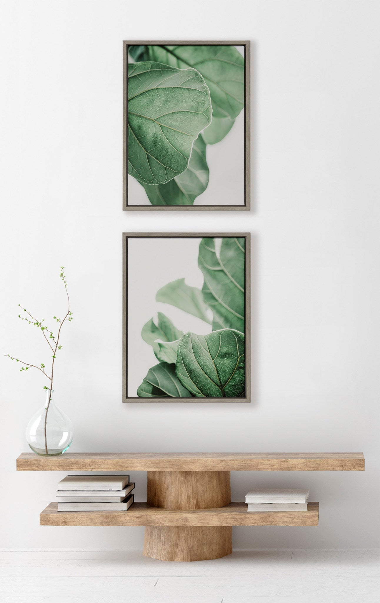 Sylvie Plant Study 6 and Plant Study 7 Framed Canvas Set by Alicia Abla by kateandlaurel - product image 5 for Resin Society