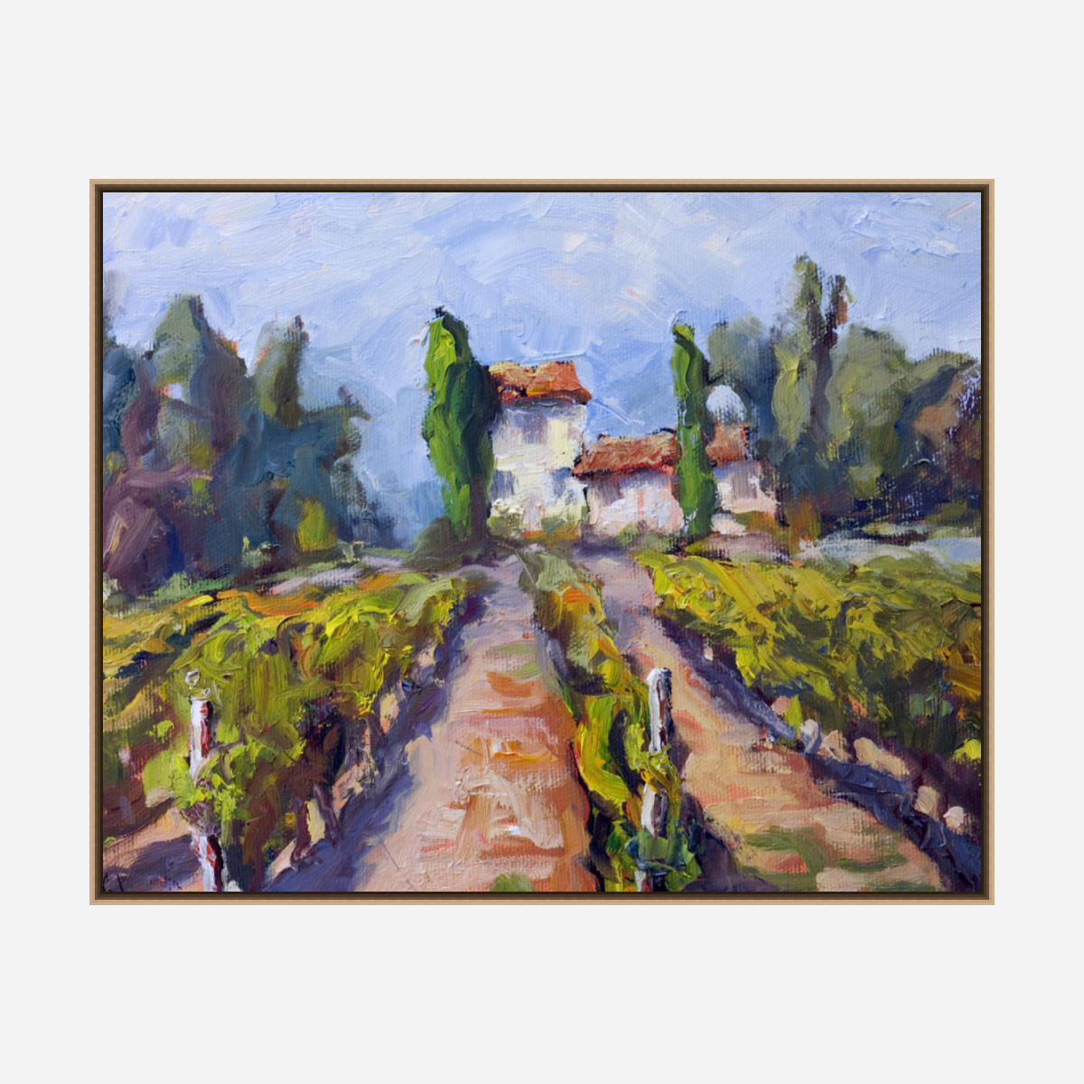 Chablis Vineyard Artist Enhanced Canvas Print by John Beard Collection - product image 8 for Resin Society