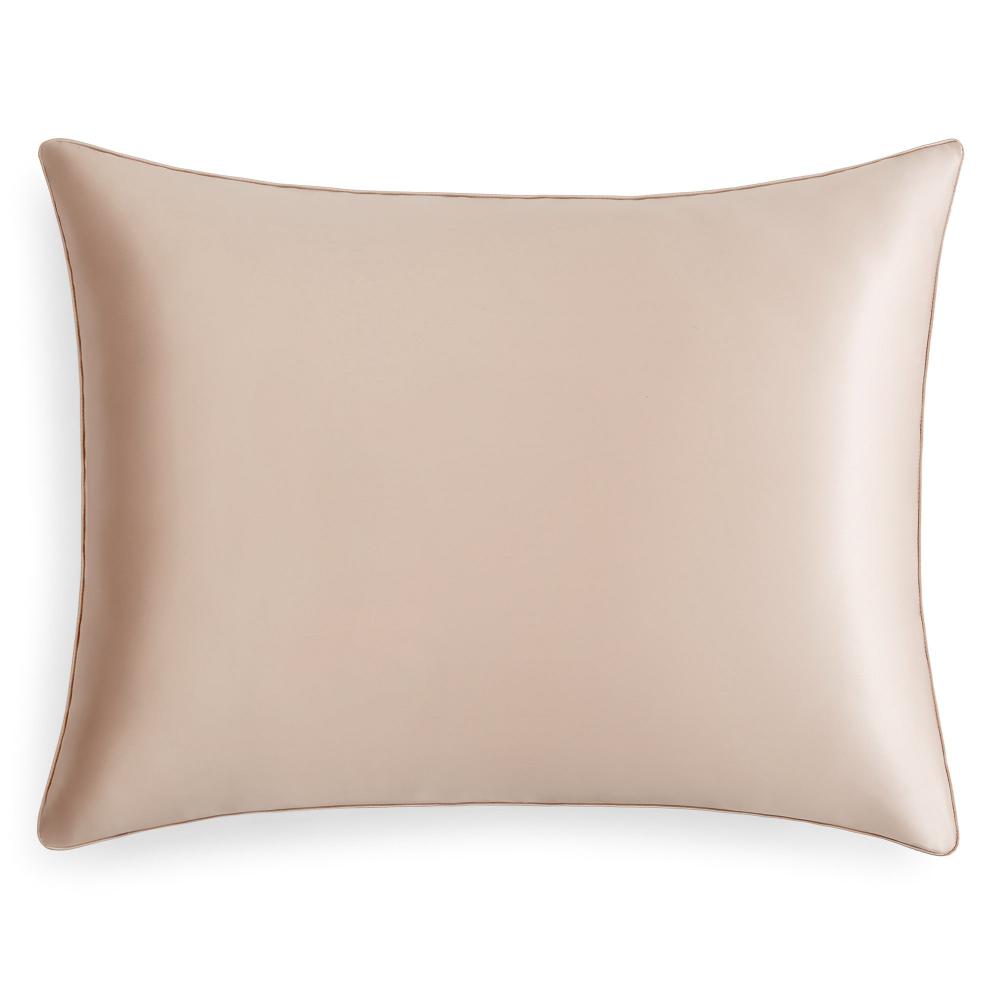 Charmeuse Mulberry Silk Pillowcase with Classic Piping by Perle Silk - product image 3 for Resin Society