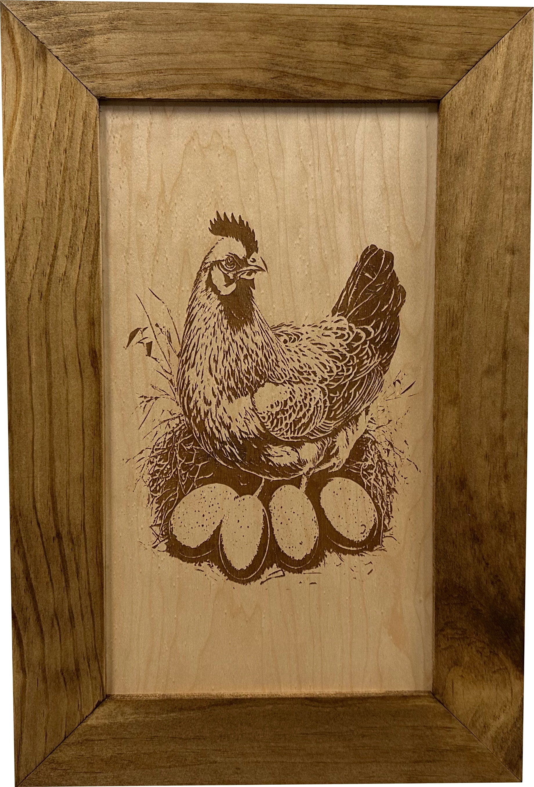 Hidden Gun Safe Chicken and Eggs Farmhouse Scene by Bellewood Designs - product image 2 for Resin Society