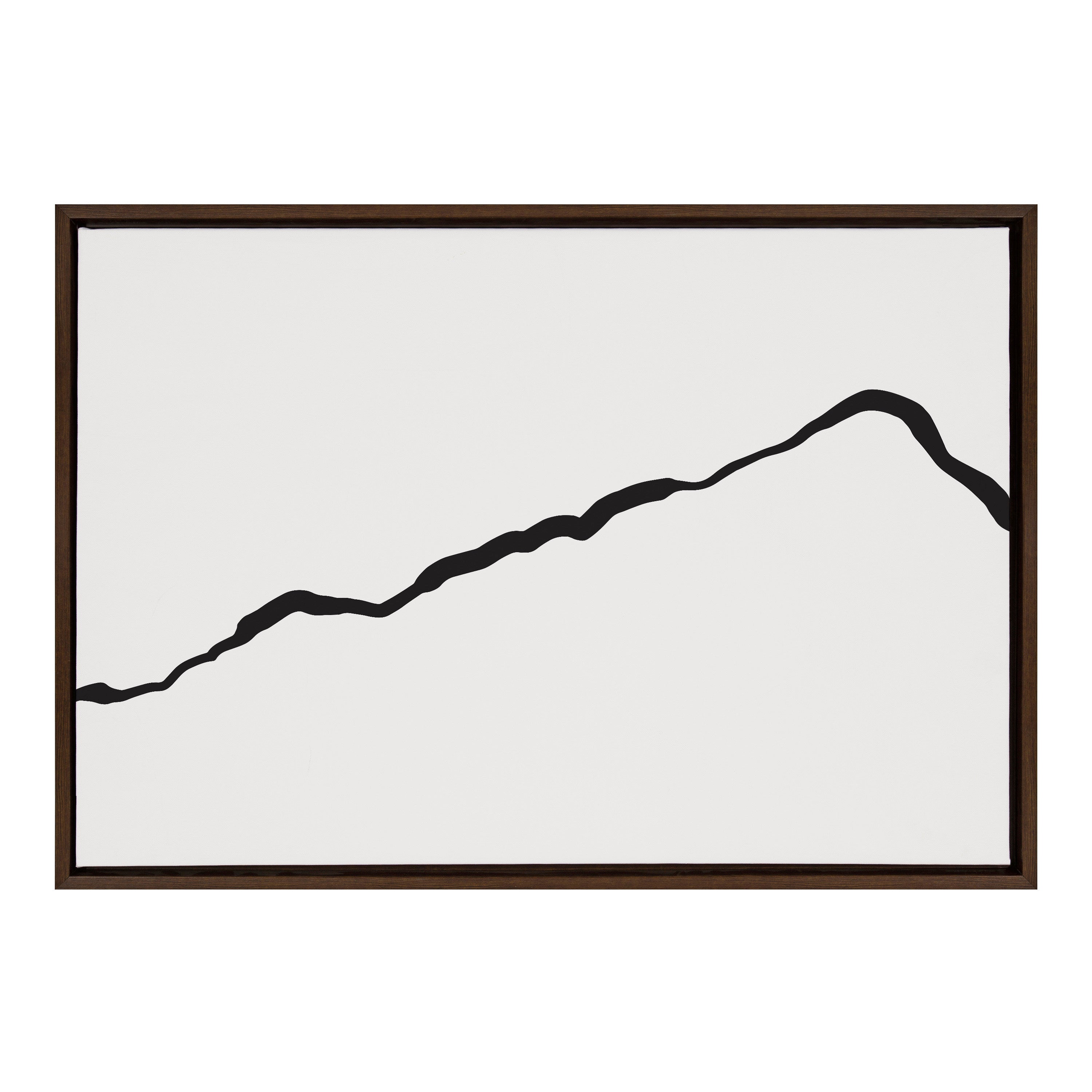 Sylvie Elevated Abstract Minimalist Mountain Landscape Framed Canvas by kateandlaurel - product image 2 for Resin Society