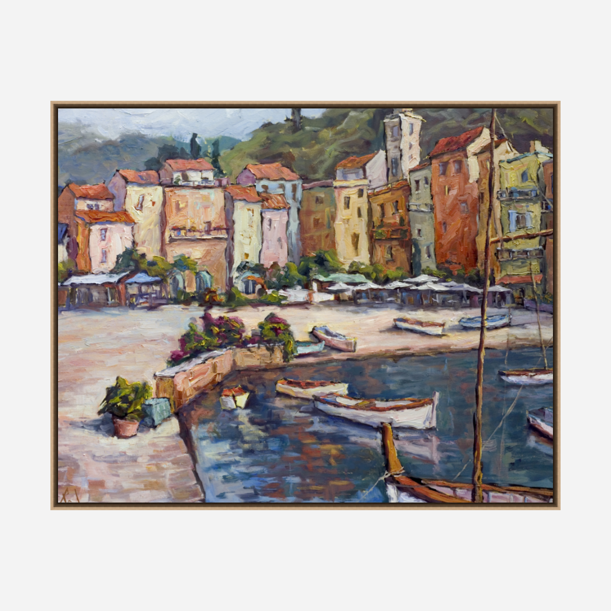Cinque Terre Enhanced Canvas Print by John Beard Collection - product image 8 for Resin Society