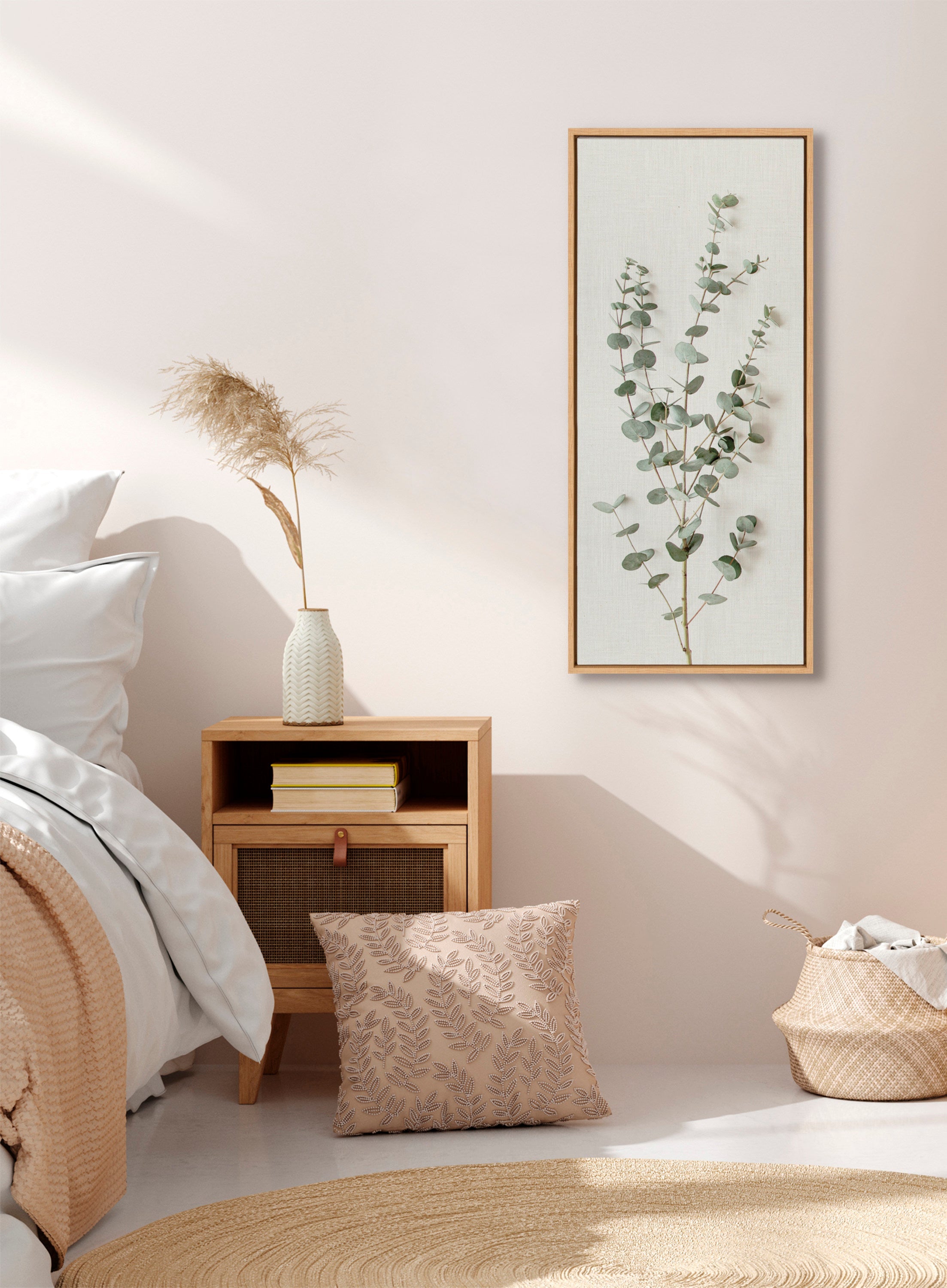 Sylvie Eucalyptus Botanical I Framed Canvas by The Creative Bunch Studio by kateandlaurel - product image 4 for Resin Society