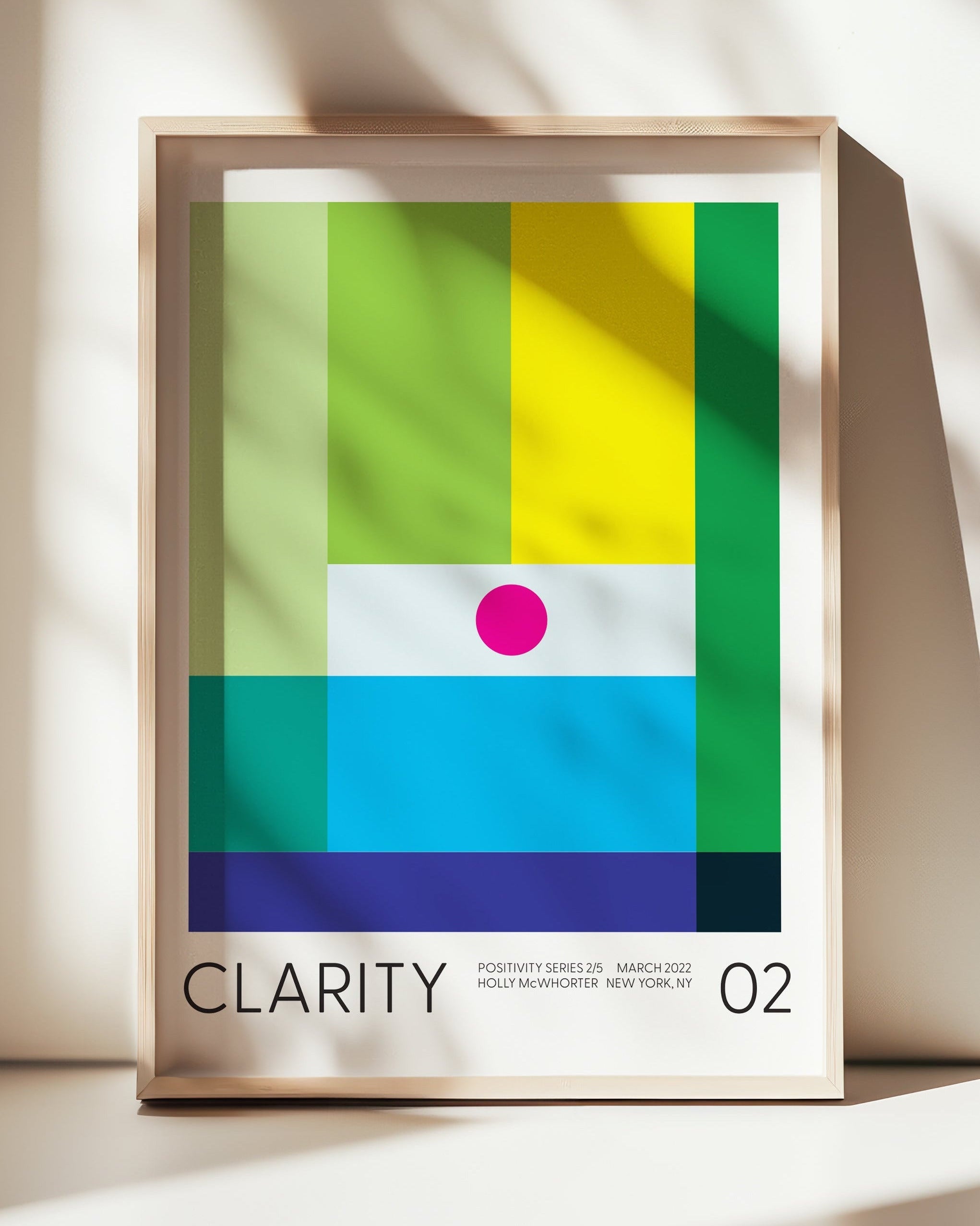 Positivity Series #2: CLARITY Framed Art Print by Holly McWhorter by Holly McWhorter Art: Paintings and Art Prints - main product image for Resin Society