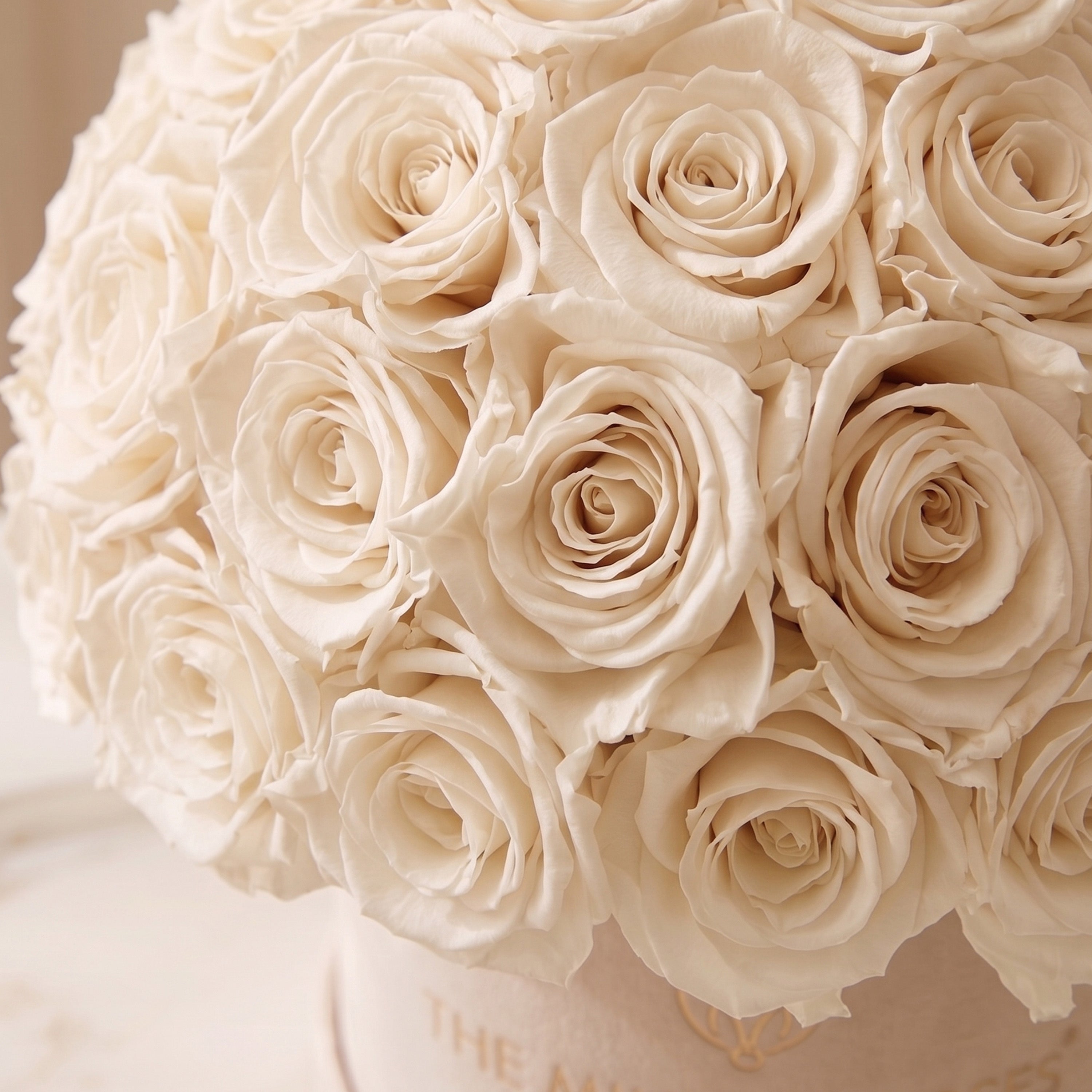Classic Beige Suede Superdome Box by The Million Roses - product image 3 for Resin Society