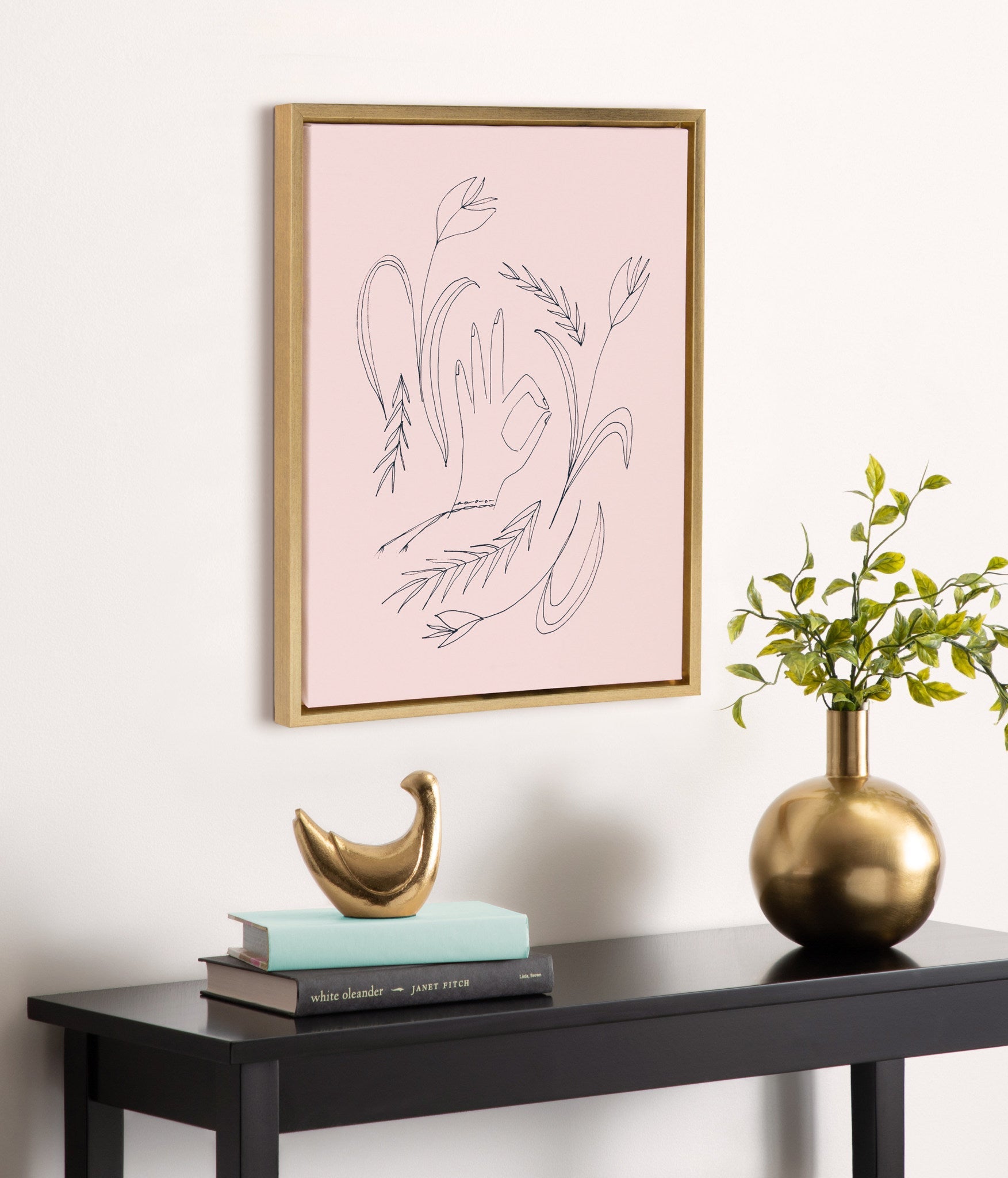 Sylvie We Are All OK Framed Canvas by kateandlaurel - product image 7 for Resin Society