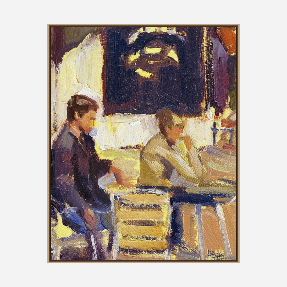 Coffee Break Artist Enhanced Canvas Print by John Beard Collection - product image 8 for Resin Society