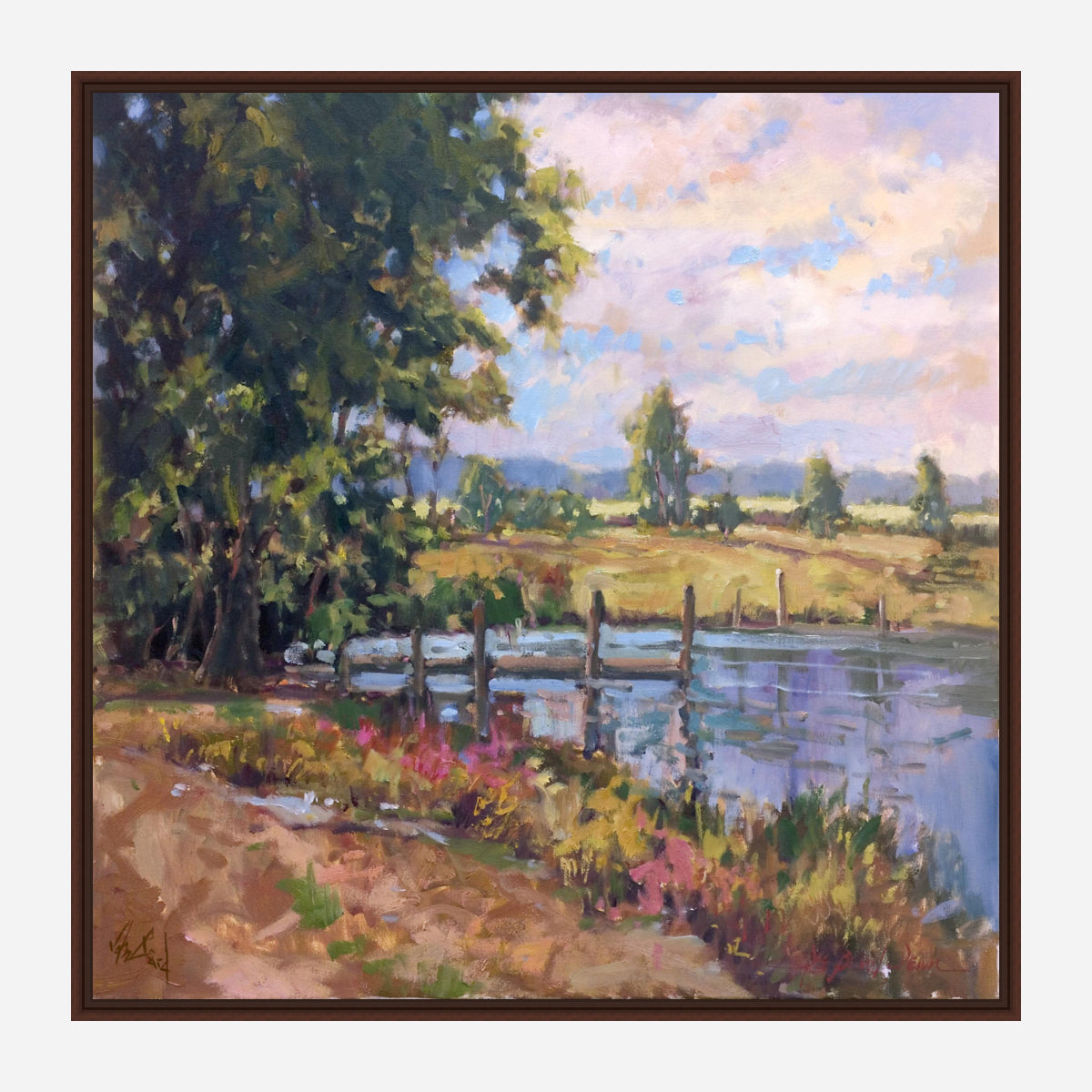 Country Pond Artist Canvas Enhanced Print by John Beard Collection - product image 7 for Resin Society