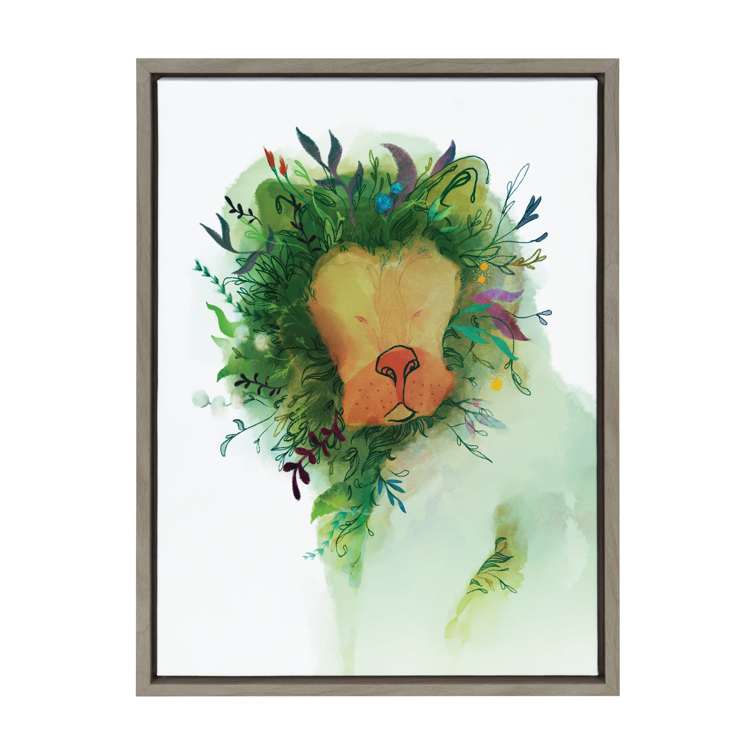 Sylvie Jungle King Framed Canvas by Faryn Hughes