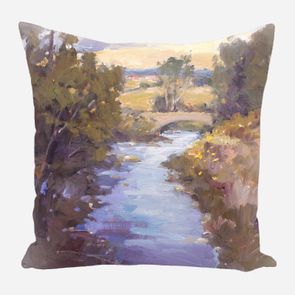 Creek with Bridge Pillow by John Beard Collection - main product image for Resin Society