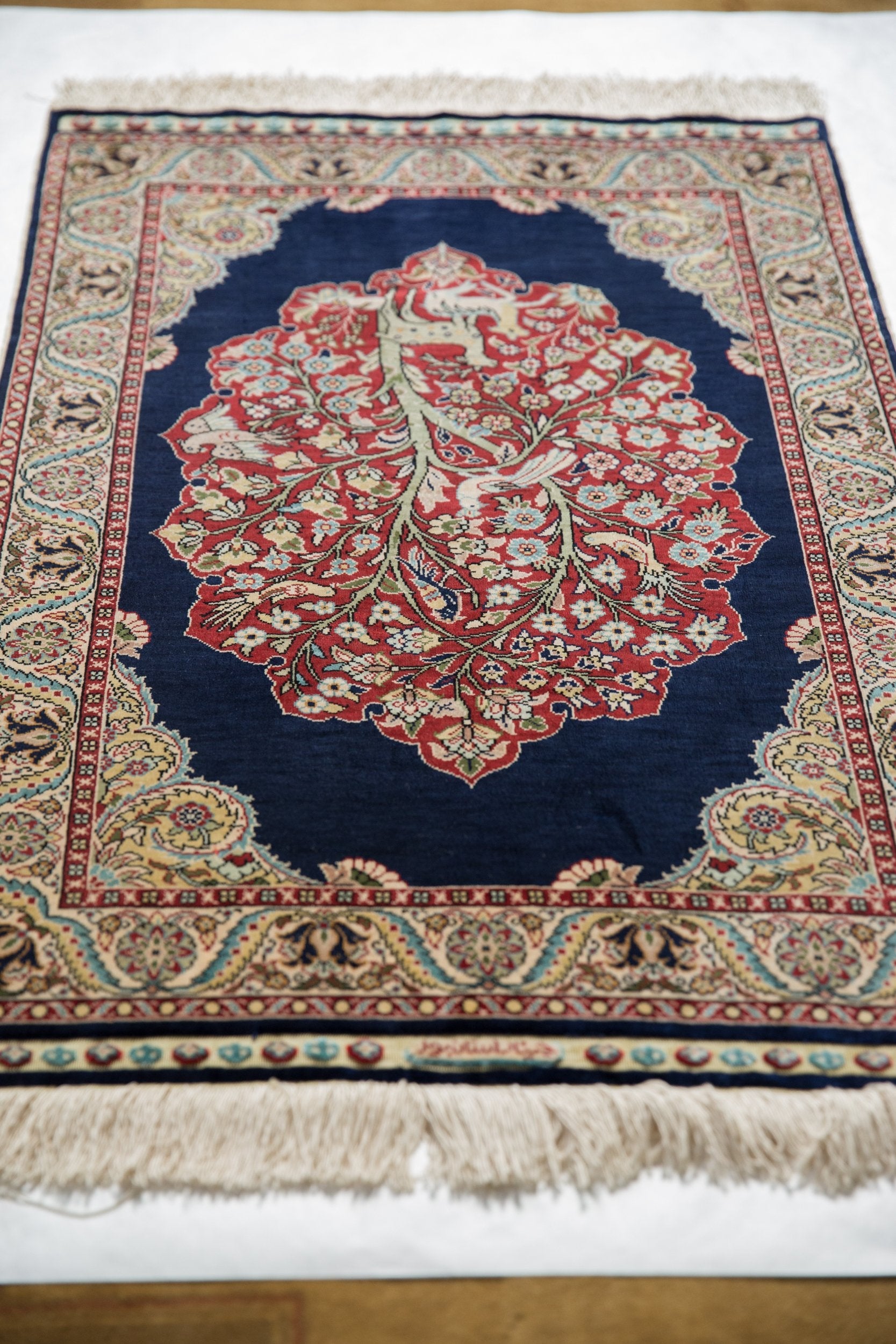 2x3 Vintage Fine Hereke Rug Mat by Old New House® - product image 6 for Resin Society
