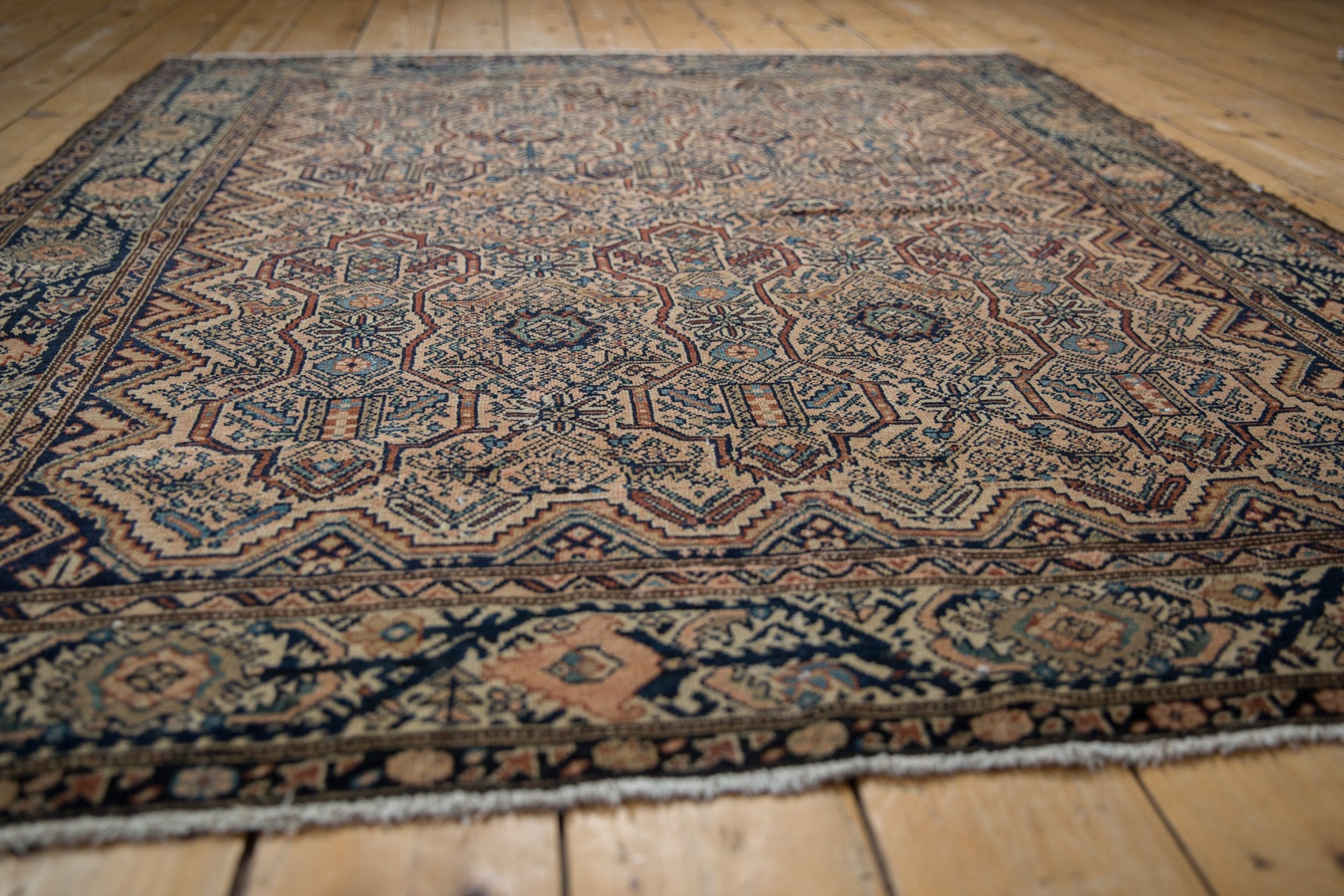 5x6 Vintage Fine Malayer Square Rug by Old New House® - product image 8 for Resin Society