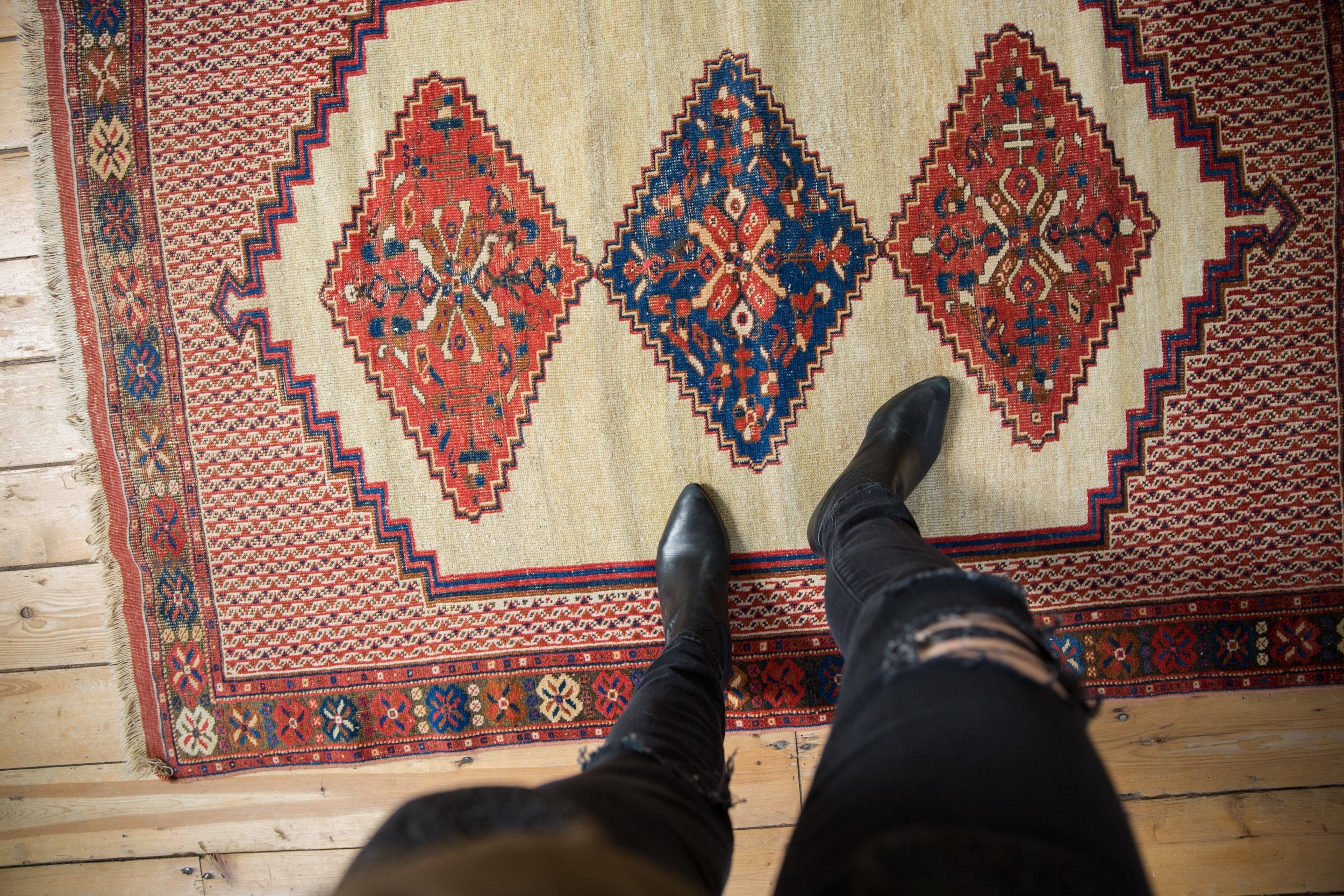 4x6 Antique Afshar Rug by Old New House® - product image 2 for Resin Society