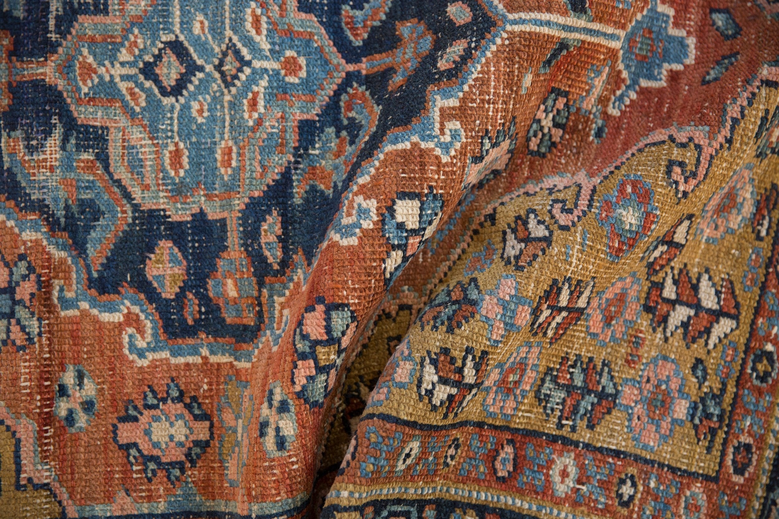 3.5x4 Vintage Heriz Square Rug by Old New House® - product image 9 for Resin Society