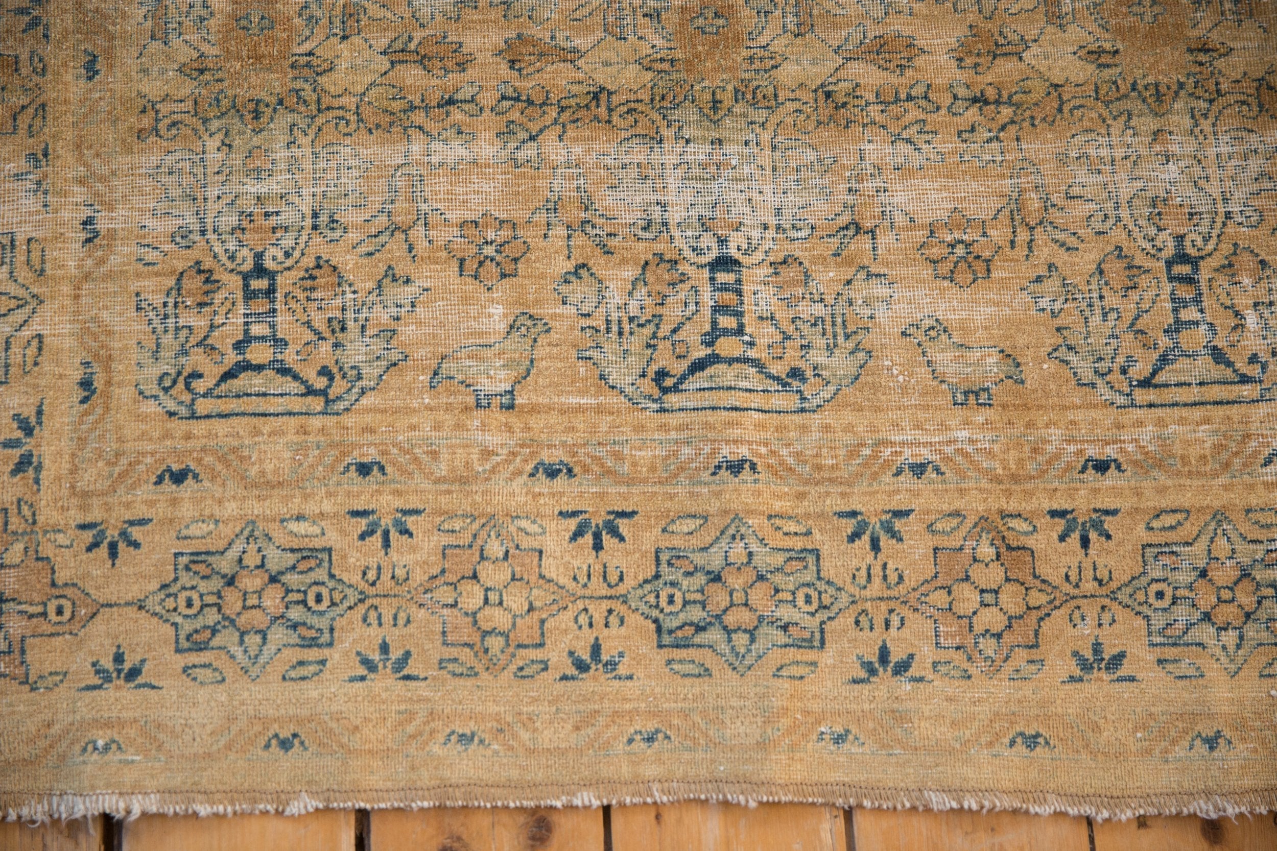 4x4.5 Vintage Distressed Meshed Square Rug by Old New House® - product image 8 for Resin Society