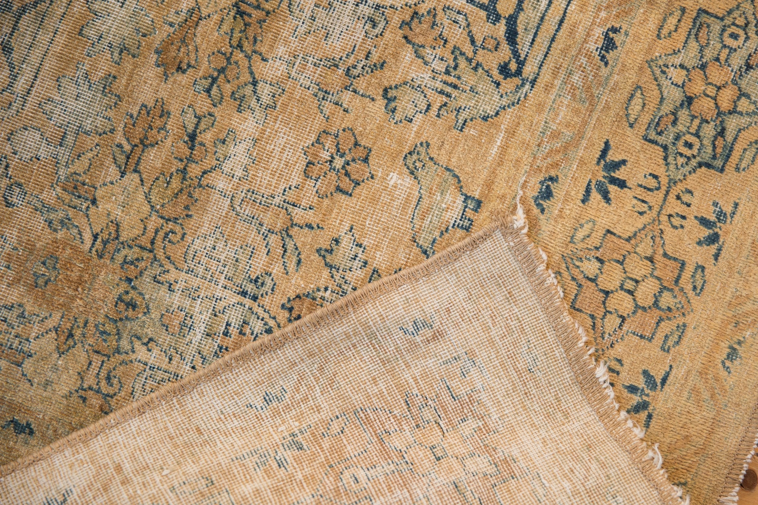 4x4.5 Vintage Distressed Meshed Square Rug by Old New House® - product image 11 for Resin Society