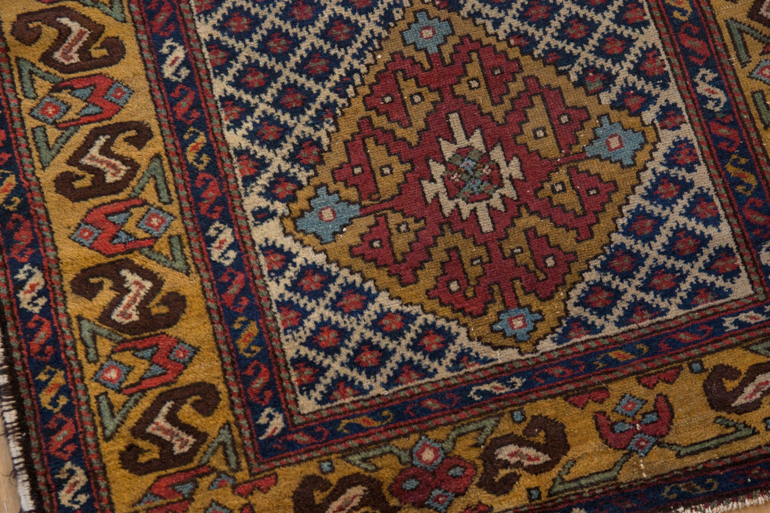 3.5x10.5 Vintage Caucasian Rug Runner by Old New House® - product image 4 for Resin Society