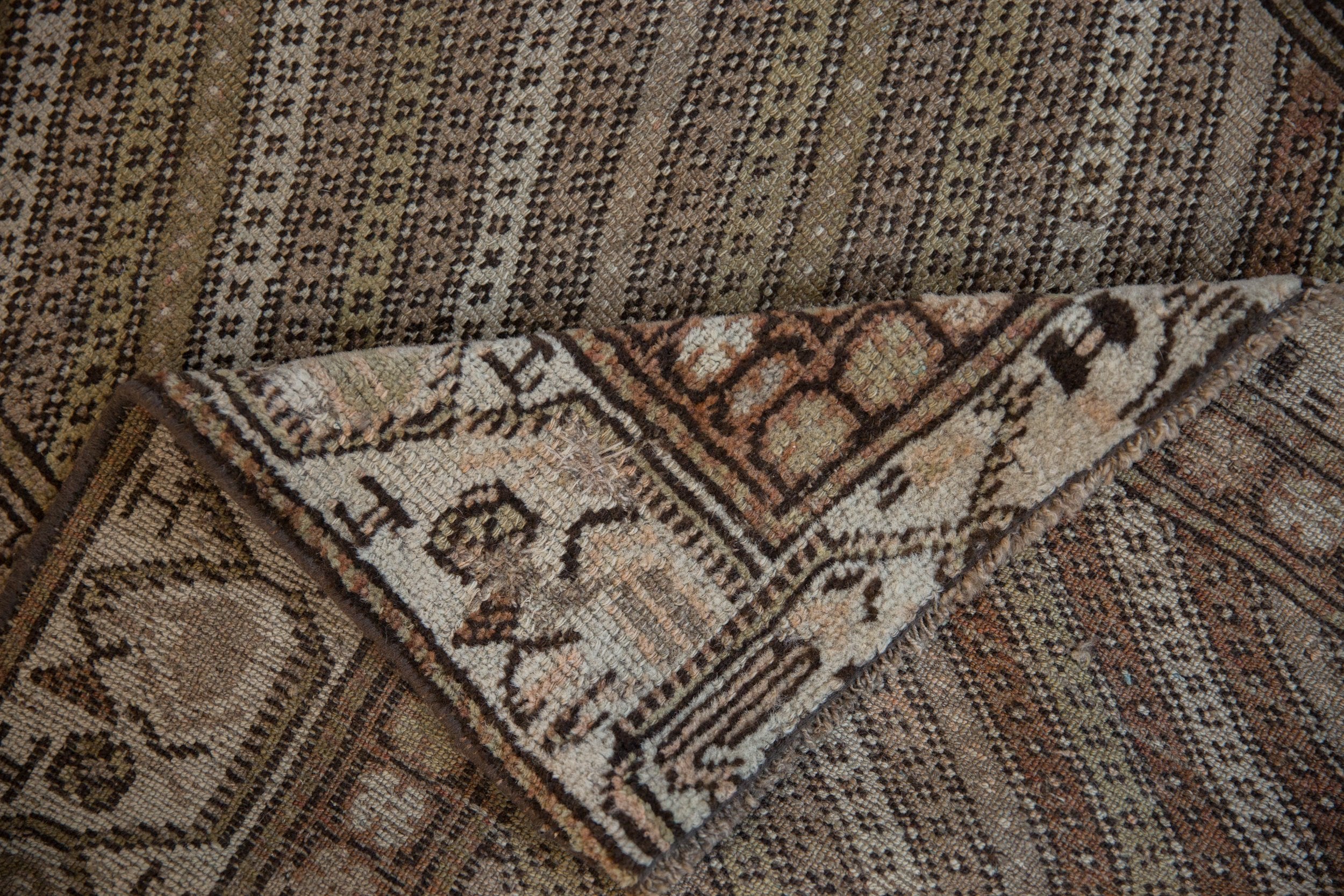 3x8.5 Vintage Distressed Hamadan Rug Runner by Old New House® - product image 10 for Resin Society