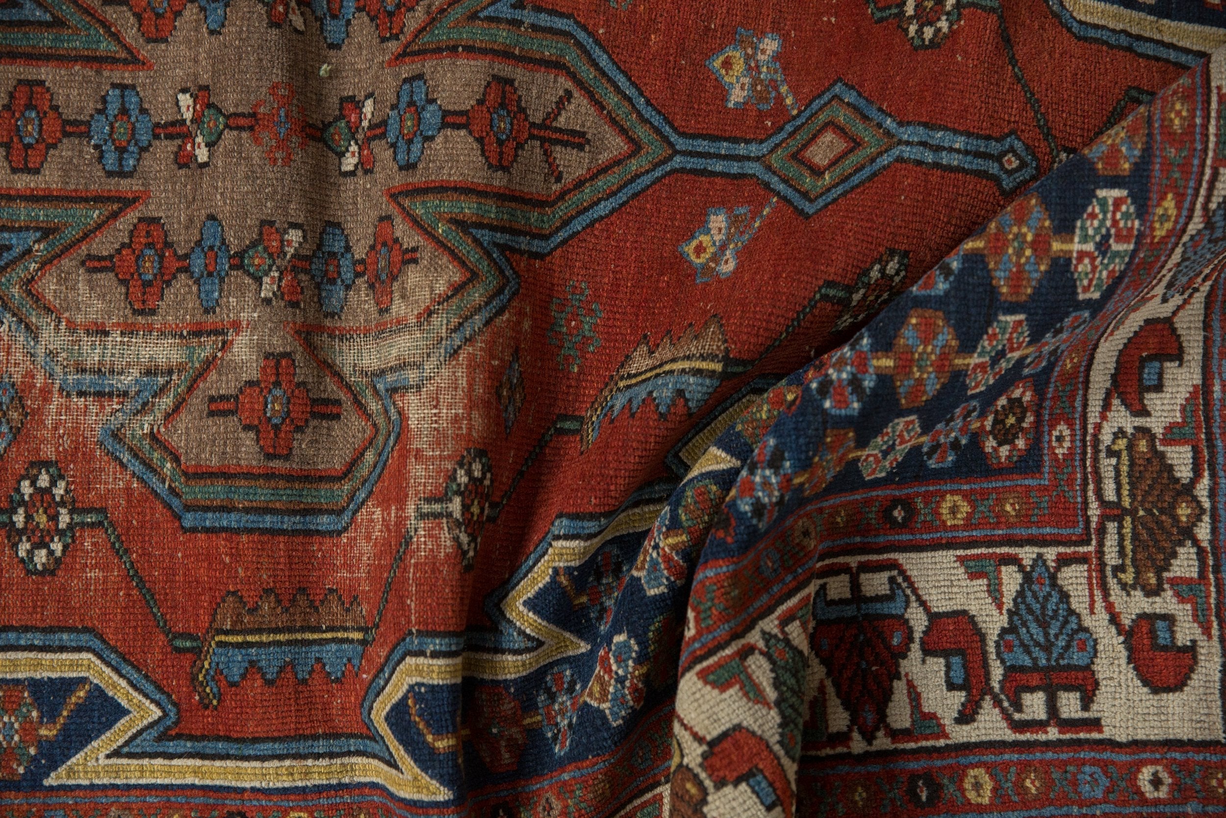 3.5x5 Vintage Fine Hamadan Rug