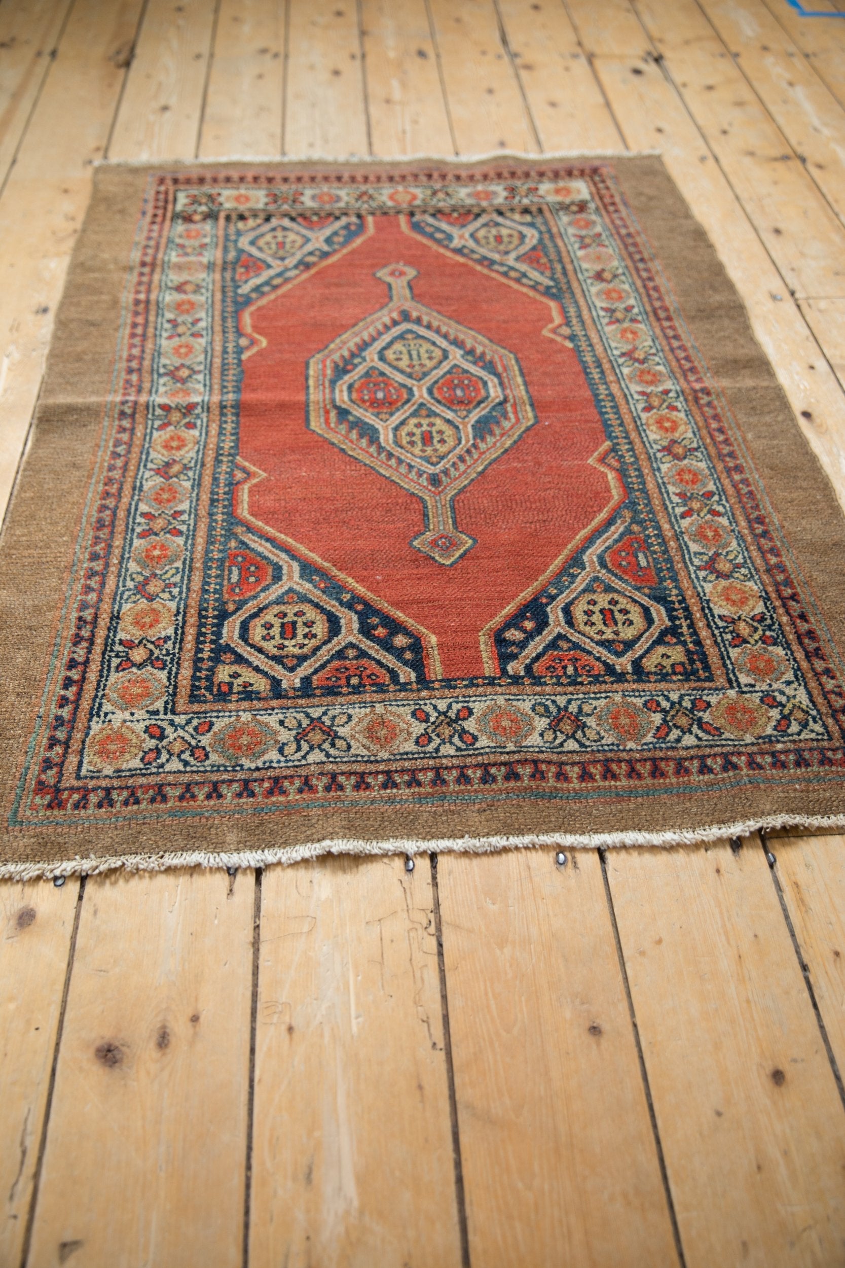 3x4 Vintage Fine Camel Hair Serab Square Rug by Old New House® - product image 7 for Resin Society