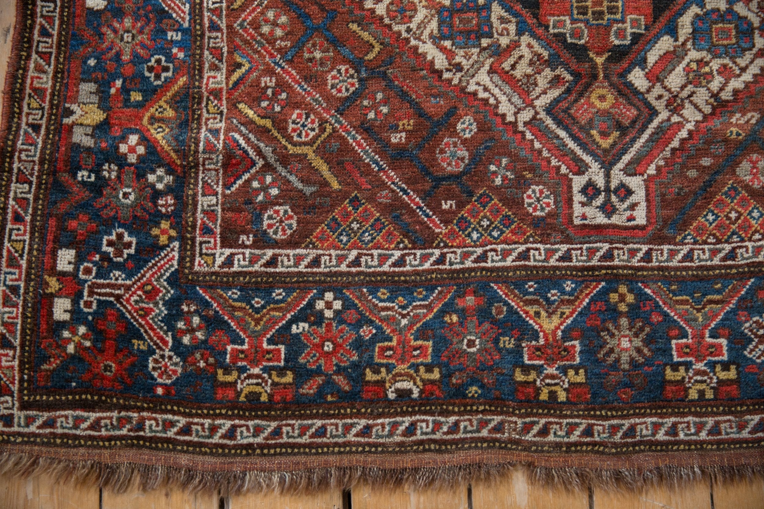 5x6 Vintage Kamseh Square Rug by Old New House® - product image 5 for Resin Society