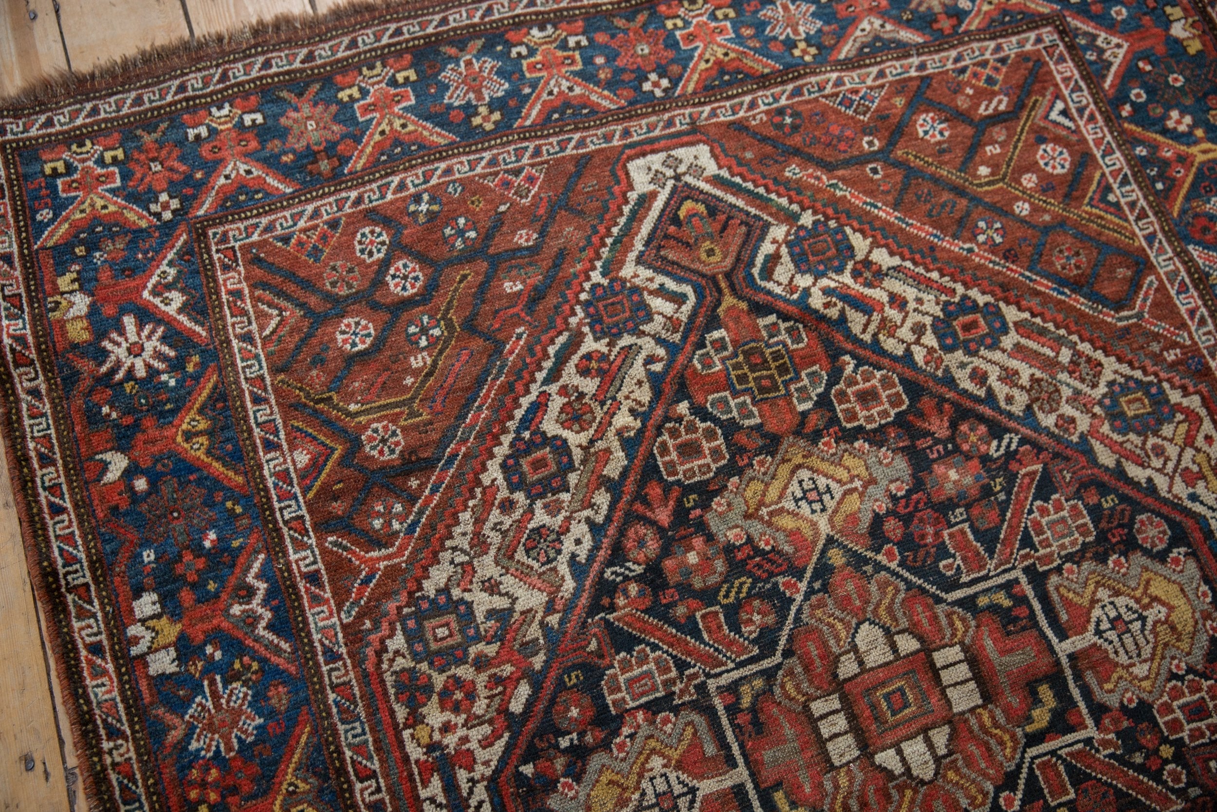 5x6 Vintage Kamseh Square Rug by Old New House® - product image 6 for Resin Society