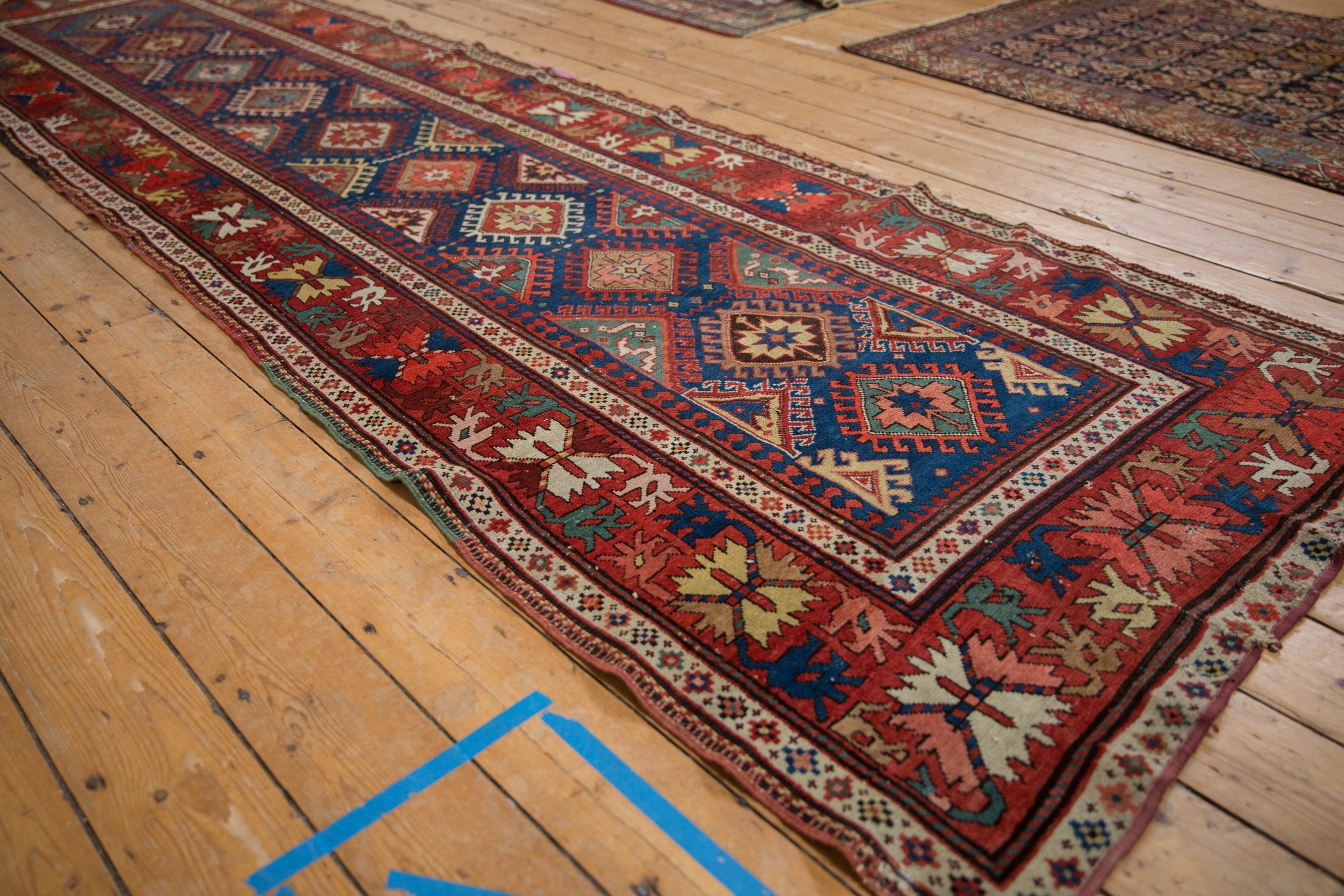 3.5x12.5 Antique Caucasian Rug Runner by Old New House® - product image 3 for Resin Society