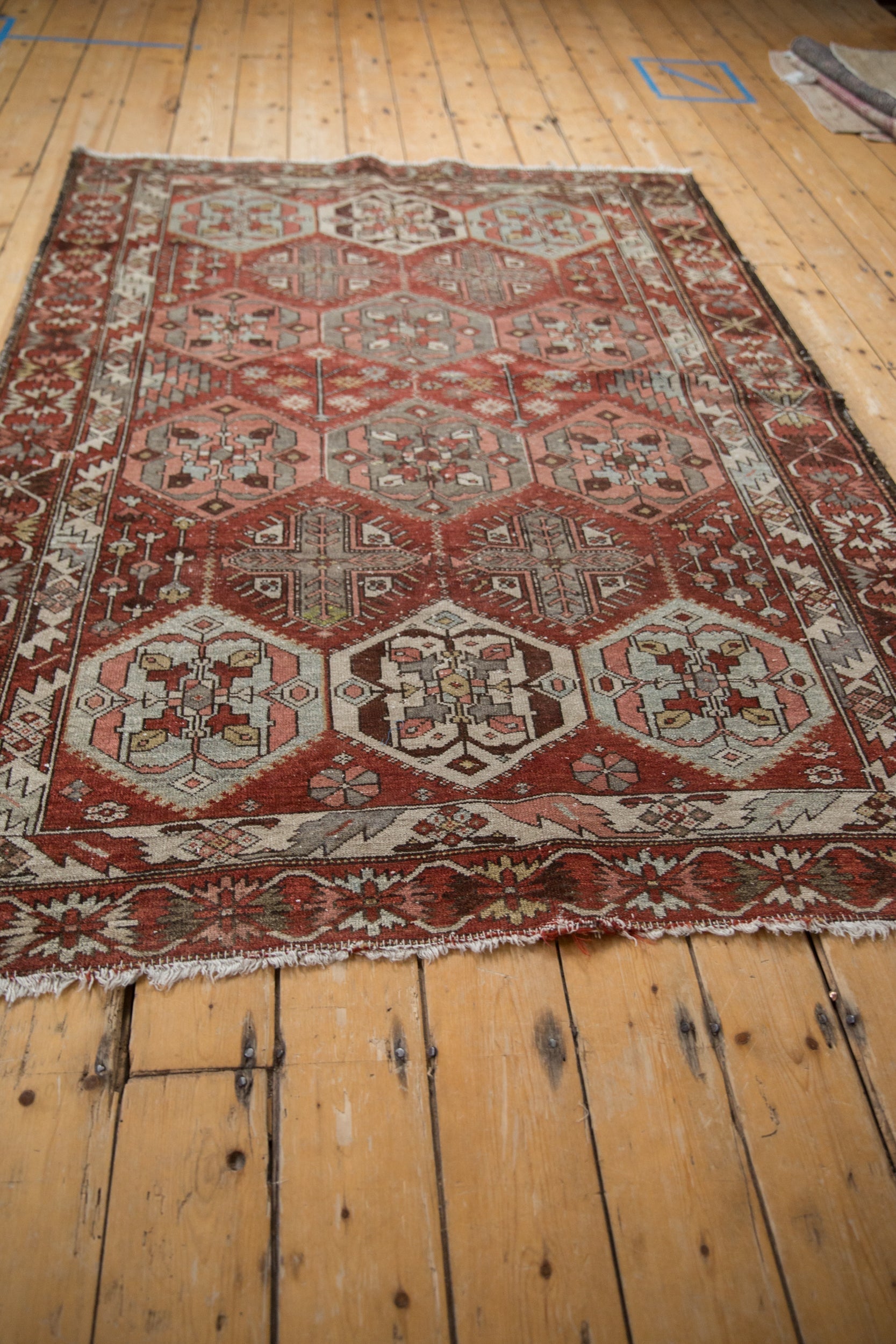 4.5x6.5 Vintage Distressed Baktiari Rug by Old New House® - product image 6 for Resin Society