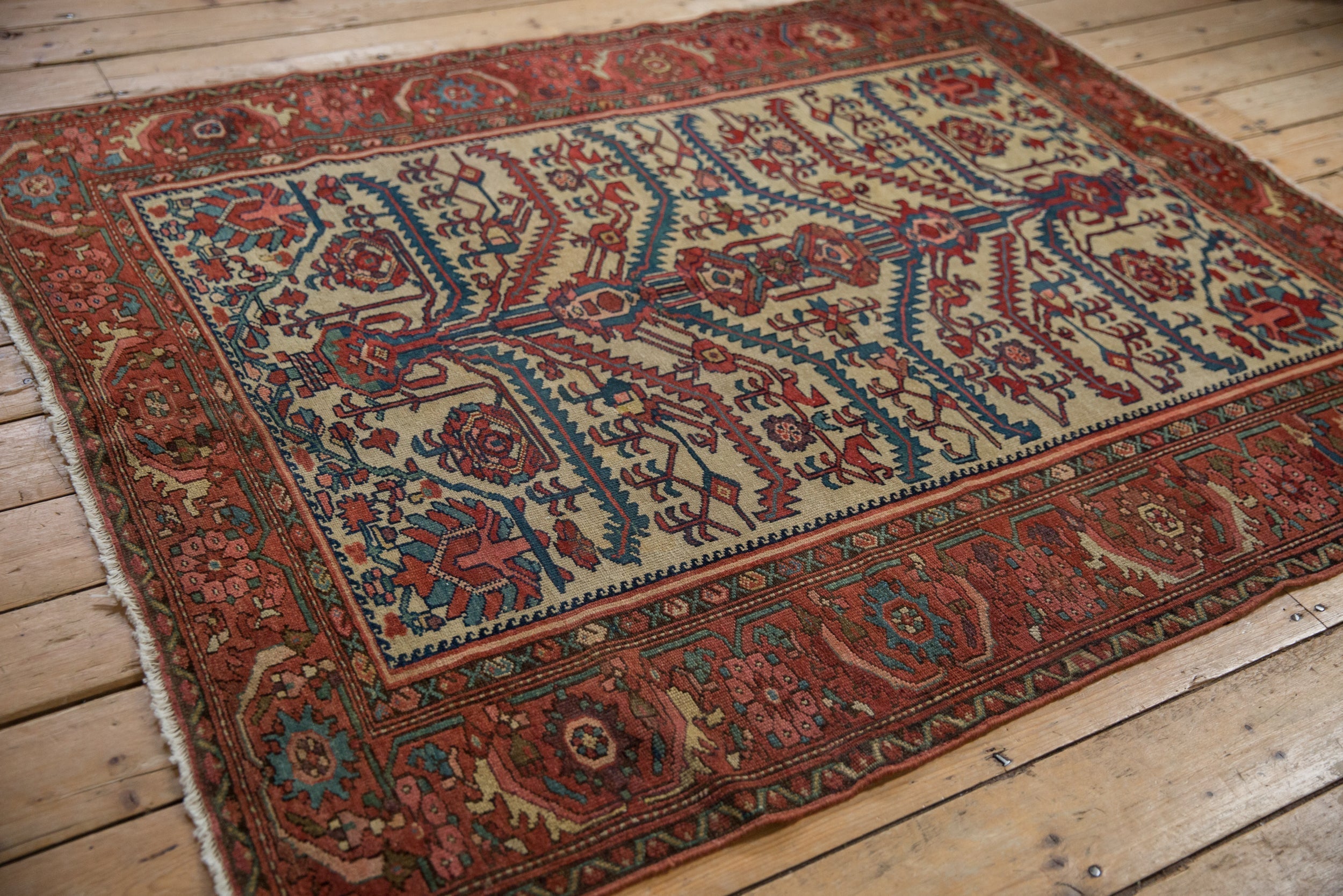 5x6 Antique Fine Malayer Square Rug by Old New House® - product image 7 for Resin Society
