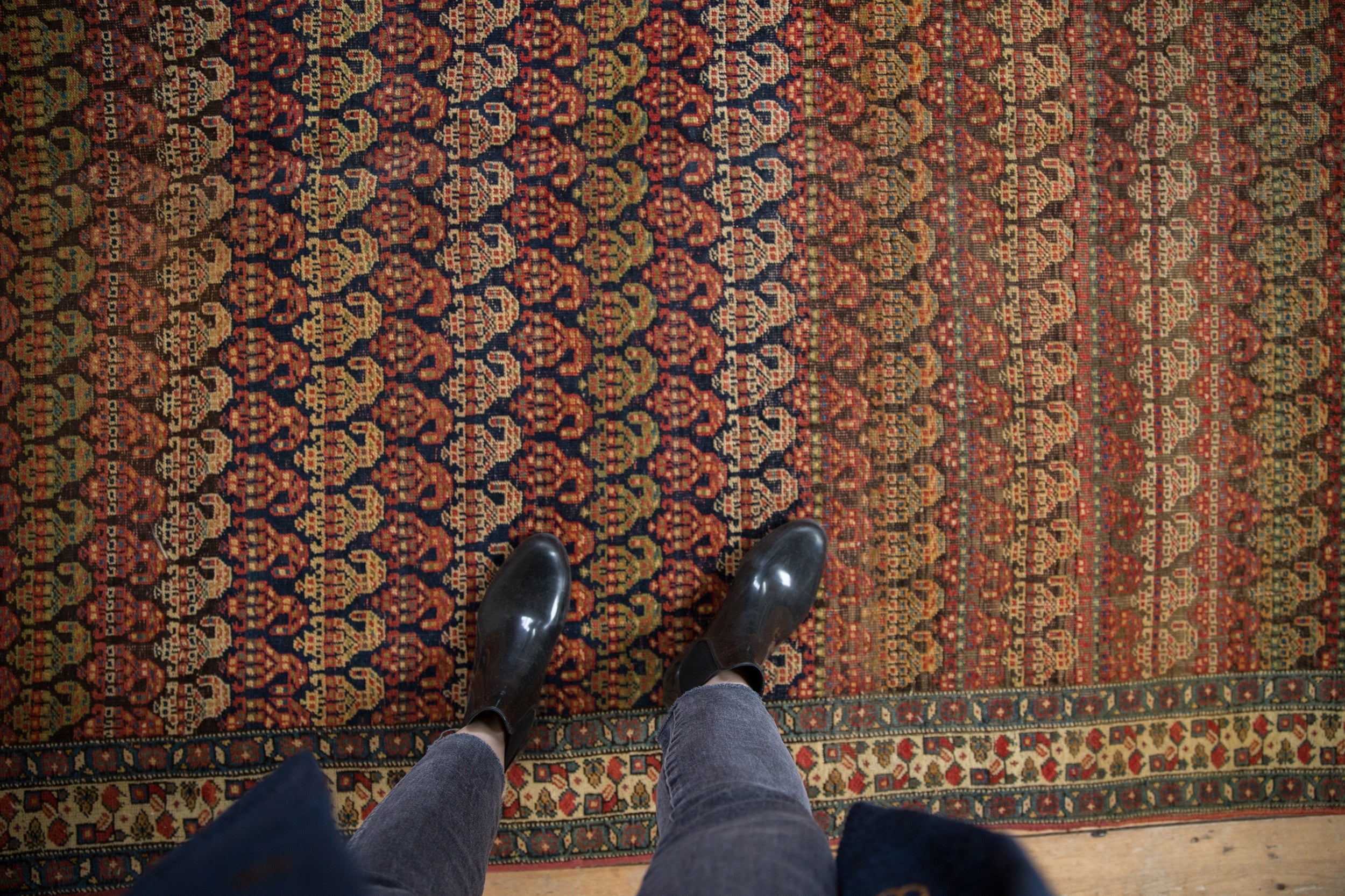 5.5x9 Antique Fine Bijar Carpet by Old New House® - product image 2 for Resin Society