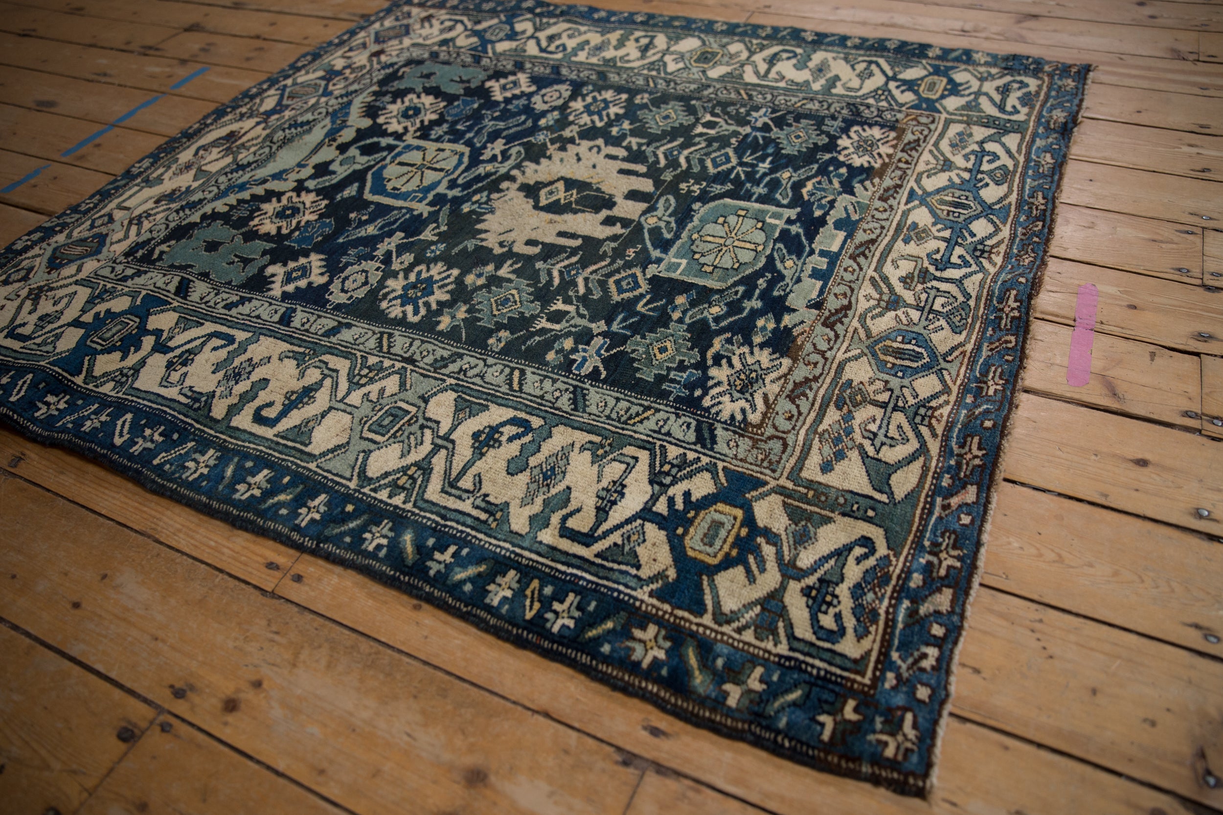4.5x5 Vintage Bijar Square Rug by Old New House® - product image 3 for Resin Society