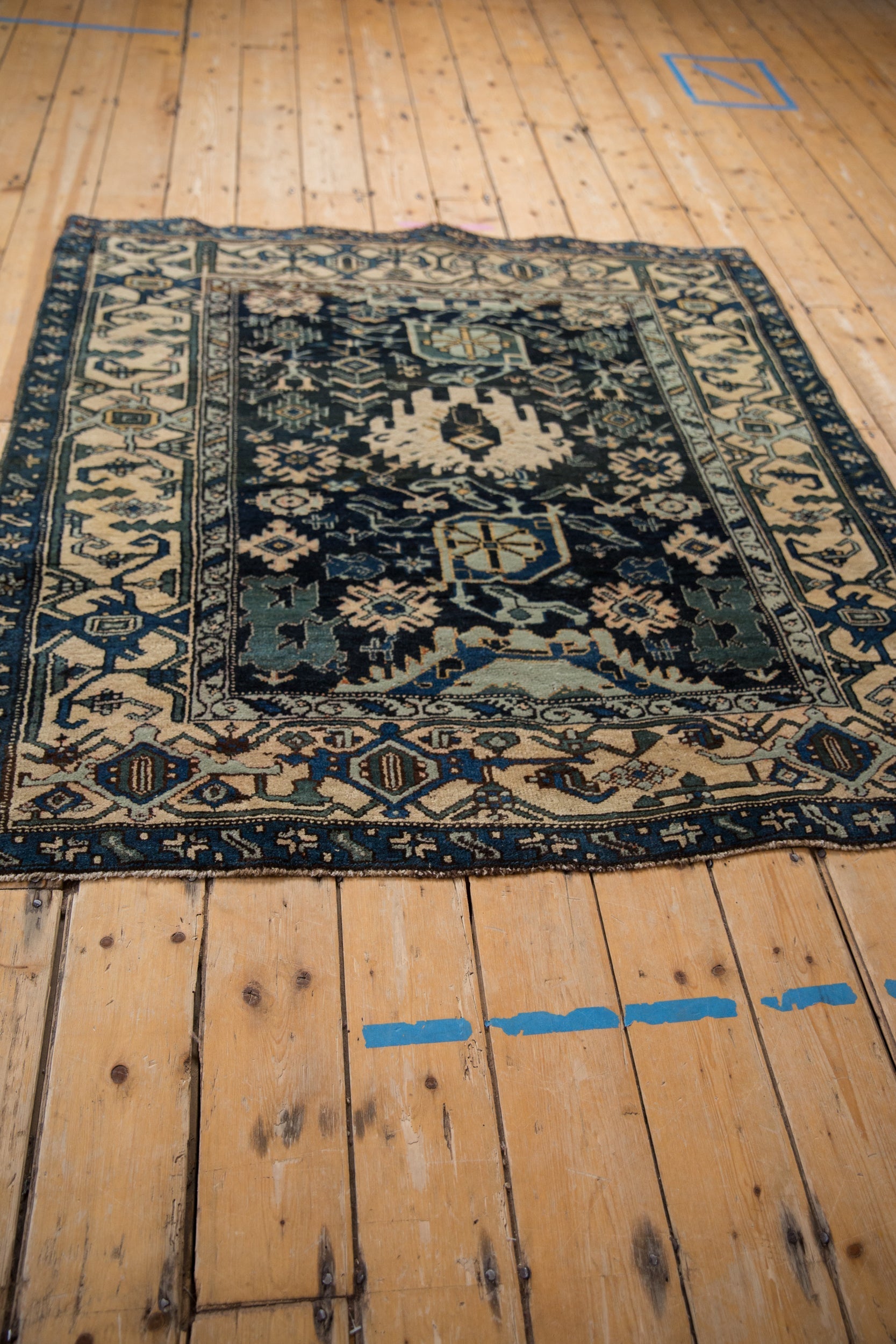 4.5x5 Vintage Bijar Square Rug by Old New House® - product image 6 for Resin Society
