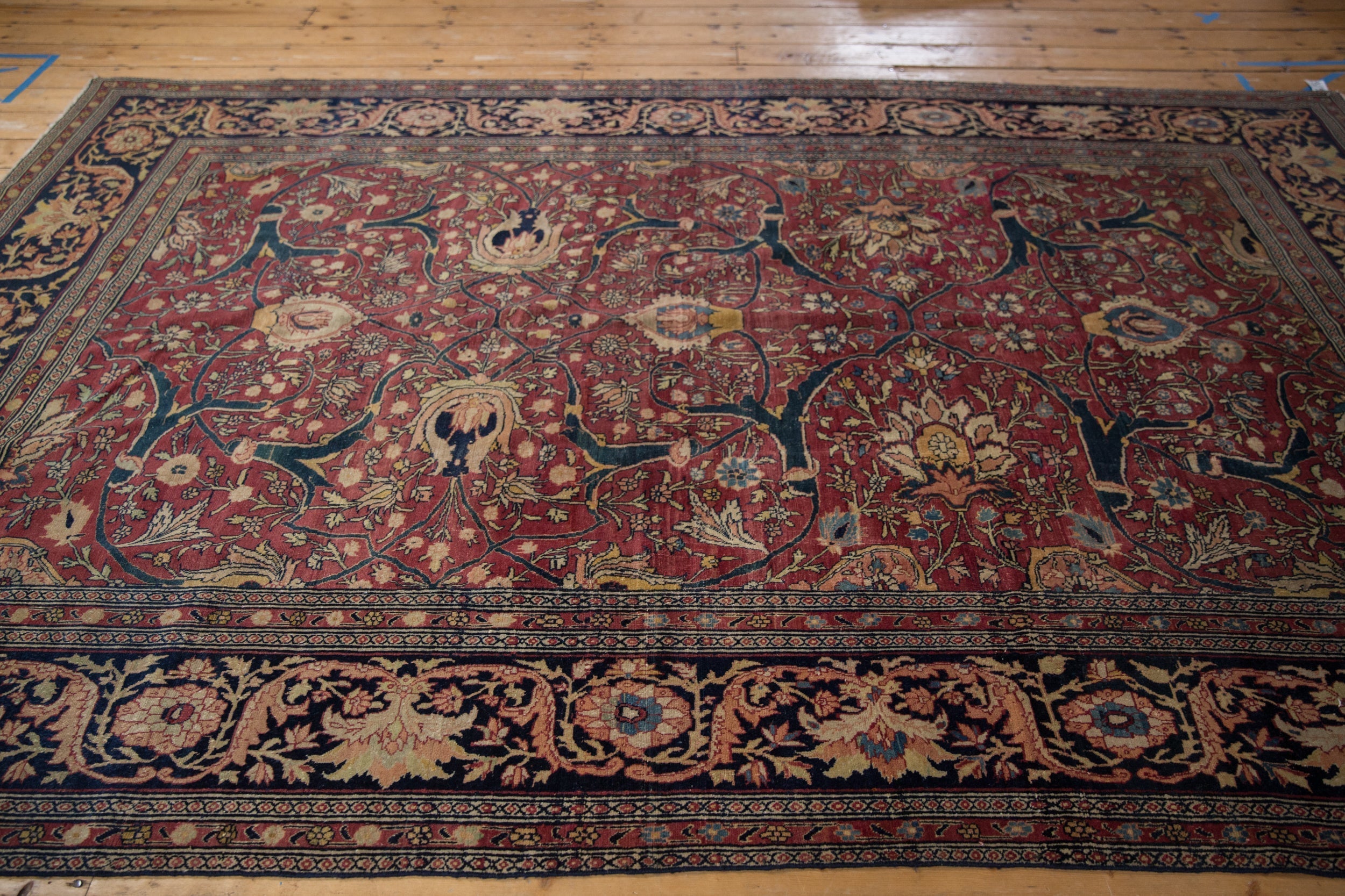 7x10.5 Antique Fine Tabriz Carpet by Old New House® - product image 6 for Resin Society