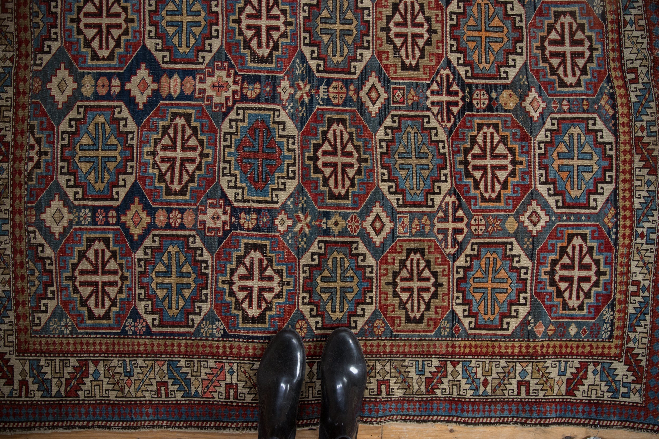 4x5 Vintage Caucasian Square Rug by Old New House® - product image 2 for Resin Society