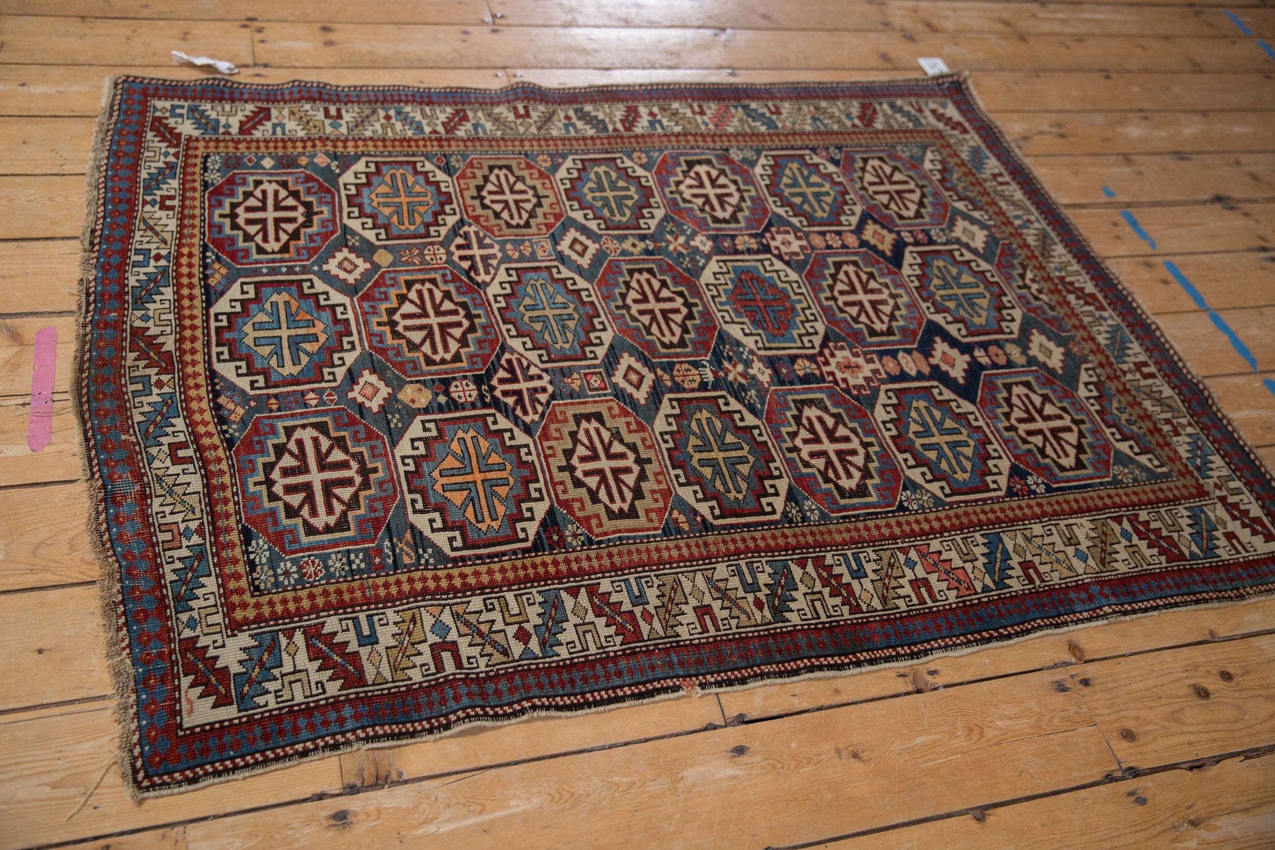4x5 Vintage Caucasian Square Rug by Old New House® - product image 5 for Resin Society
