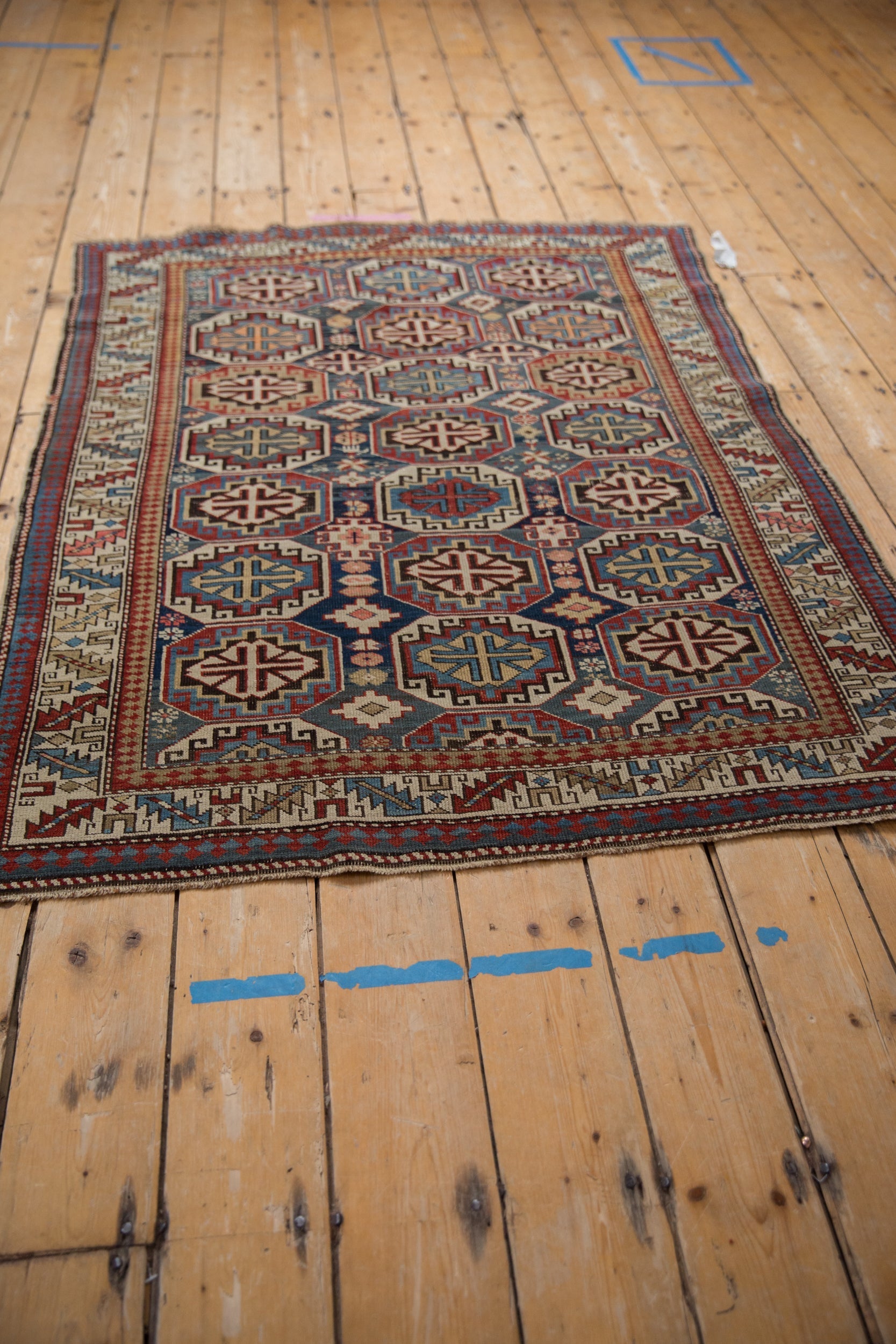 4x5 Vintage Caucasian Square Rug by Old New House® - product image 7 for Resin Society
