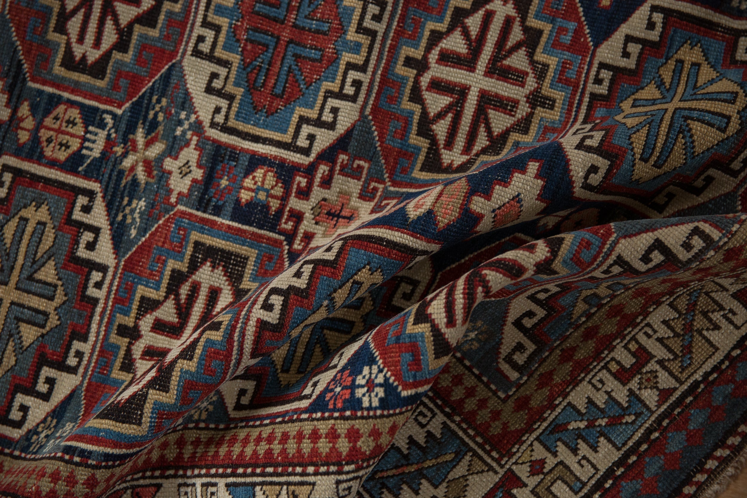 4x5 Vintage Caucasian Square Rug by Old New House® - product image 9 for Resin Society