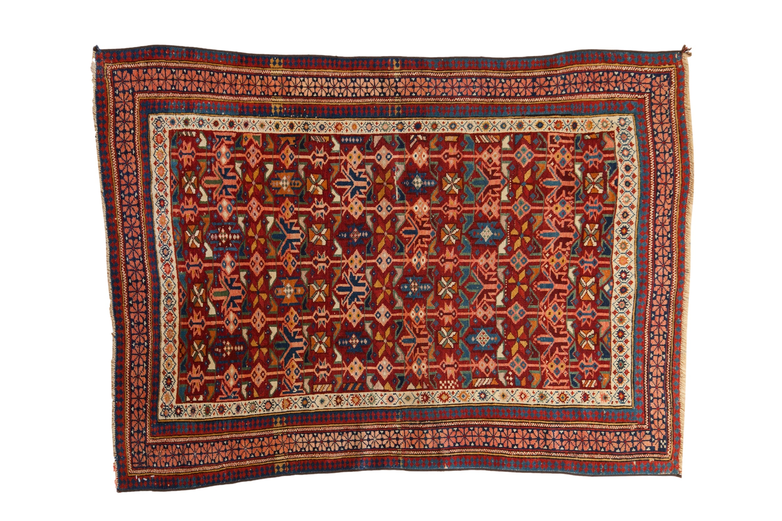 4x5 Antique Caucasian Square Rug by Old New House® - main product image for Resin Society