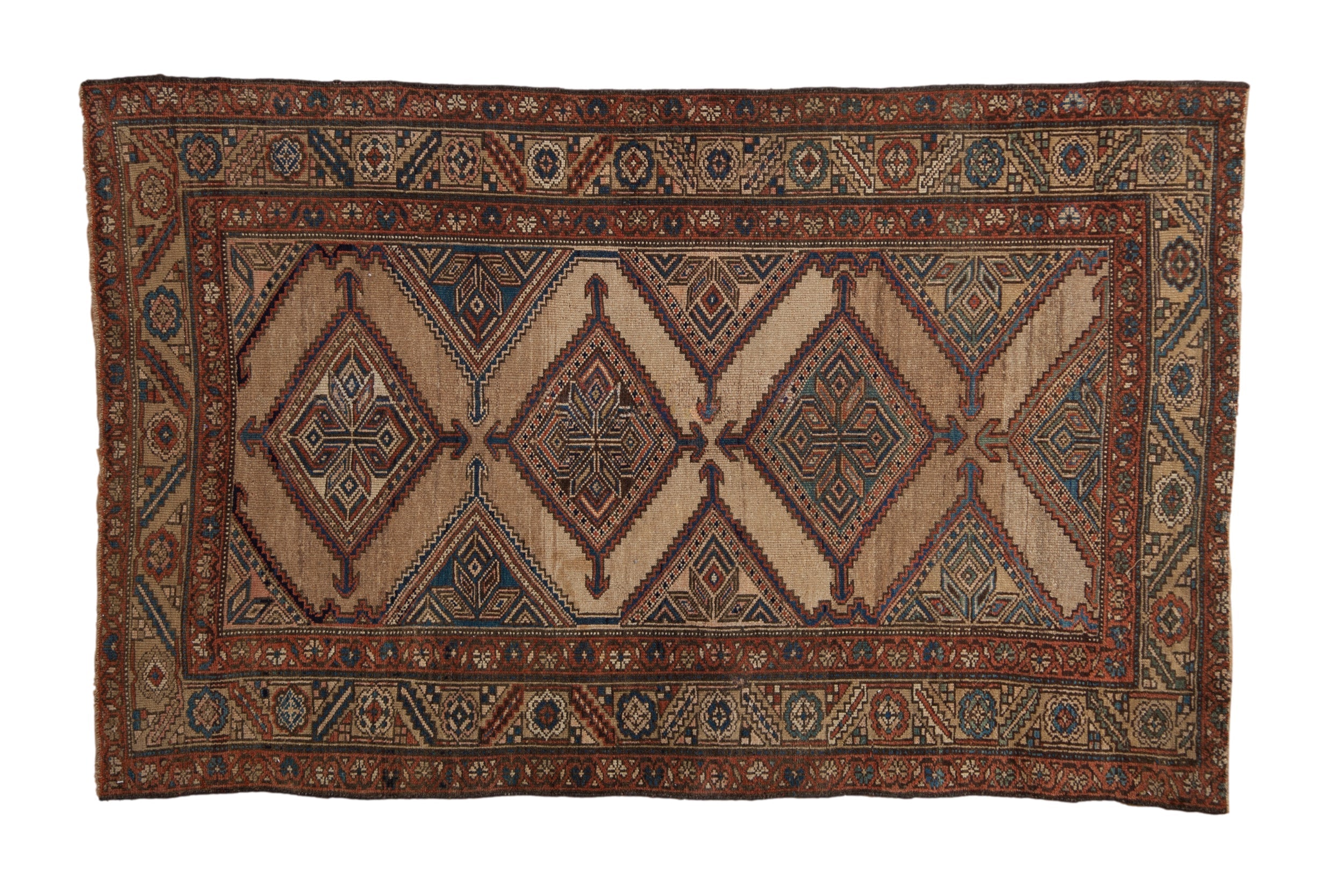 4x6.5 Antique Fine Kurd Rug by Old New House® - main product image for Resin Society