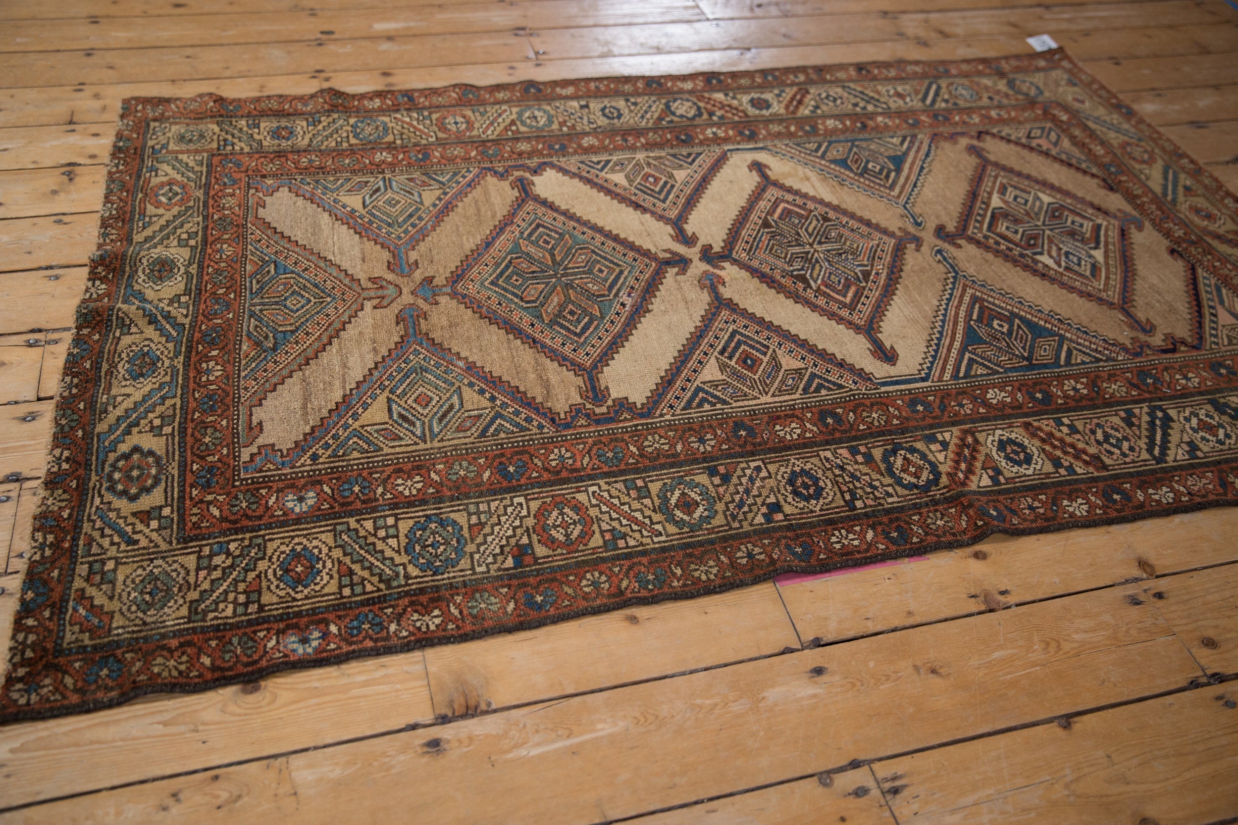 4x6.5 Antique Fine Kurd Rug by Old New House® - product image 5 for Resin Society