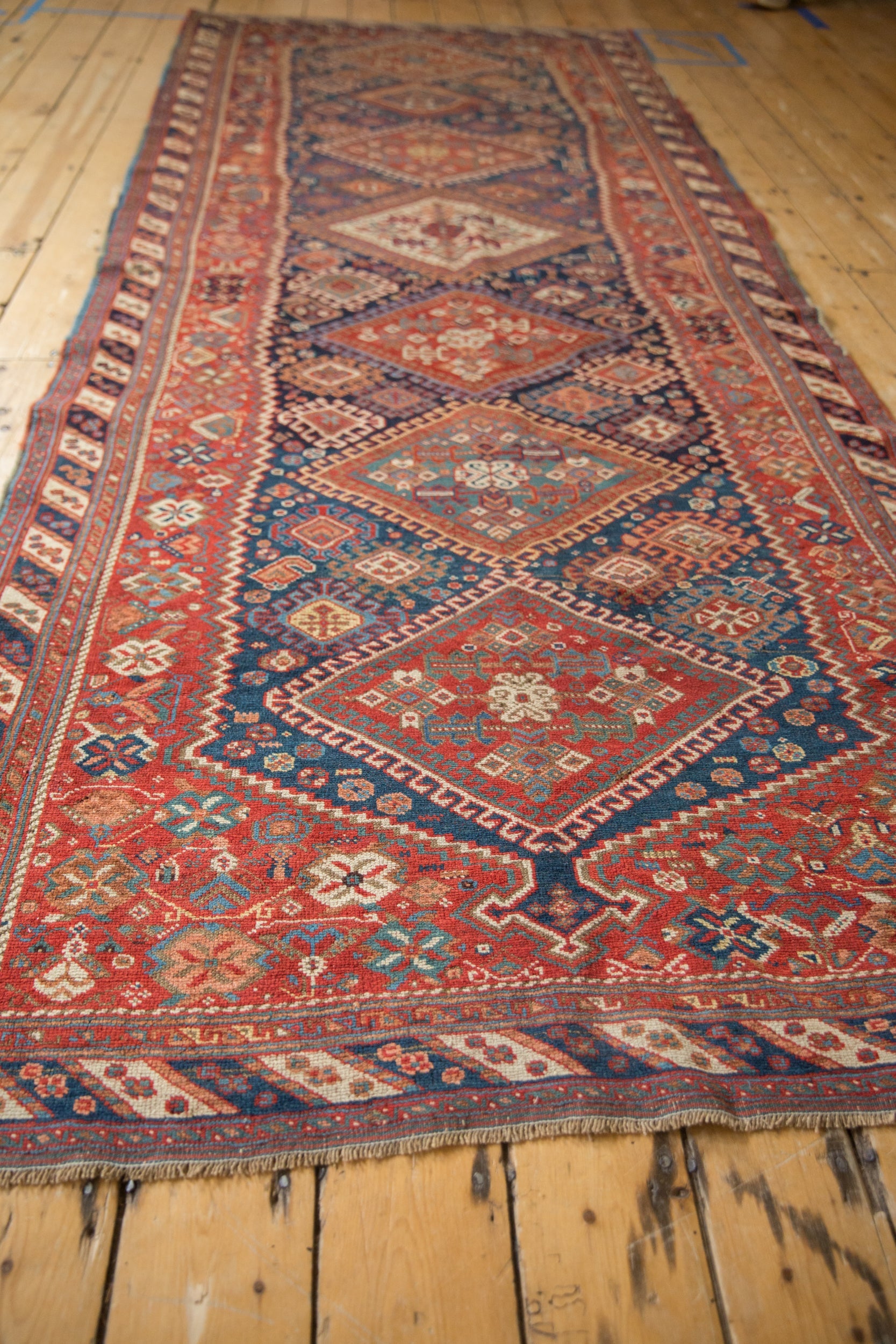 4.5x11 Antique Afshar Rug Runner by Old New House® - product image 5 for Resin Society