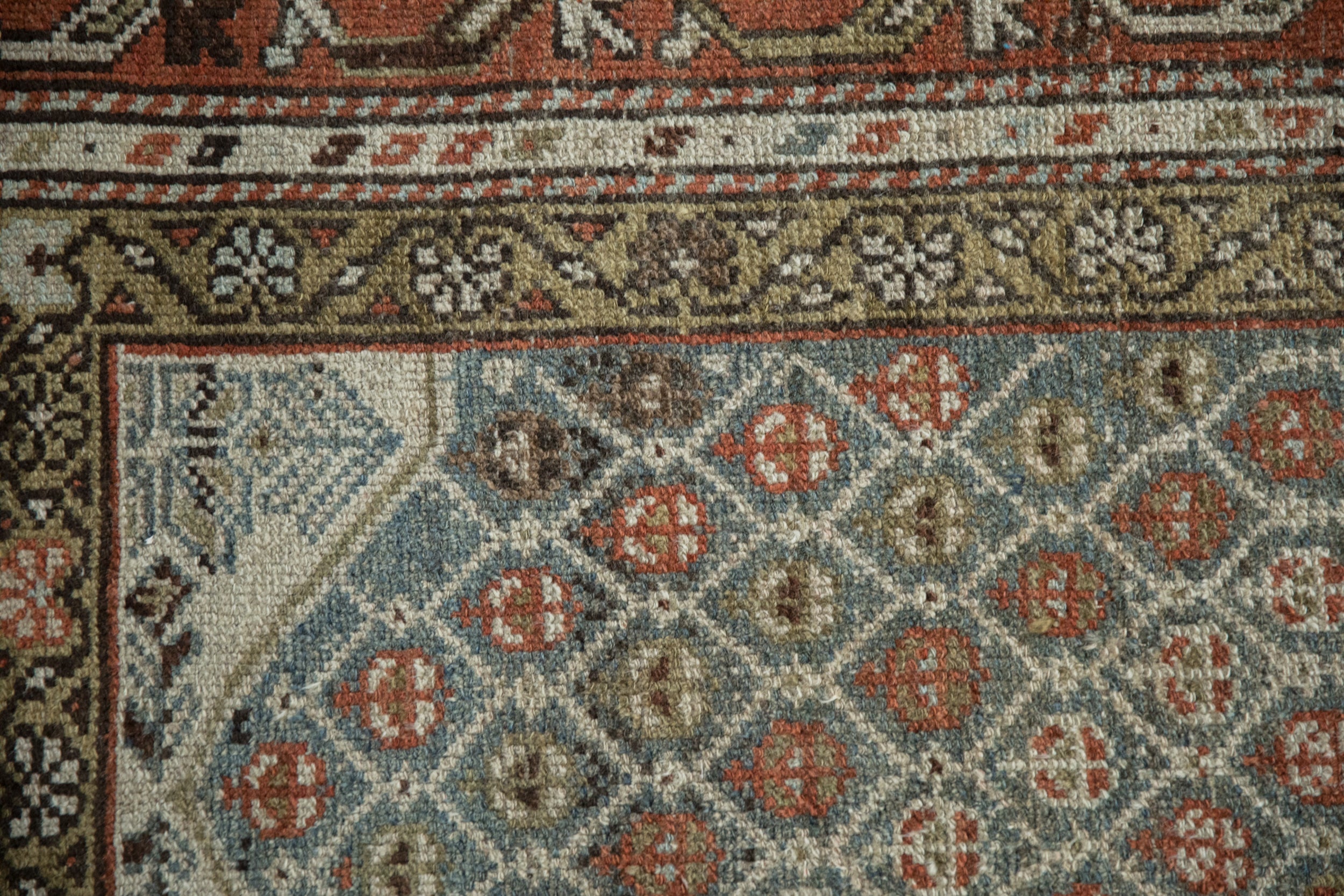 4x5 Vintage Distressed Kurd Square Rug by Old New House® - product image 3 for Resin Society