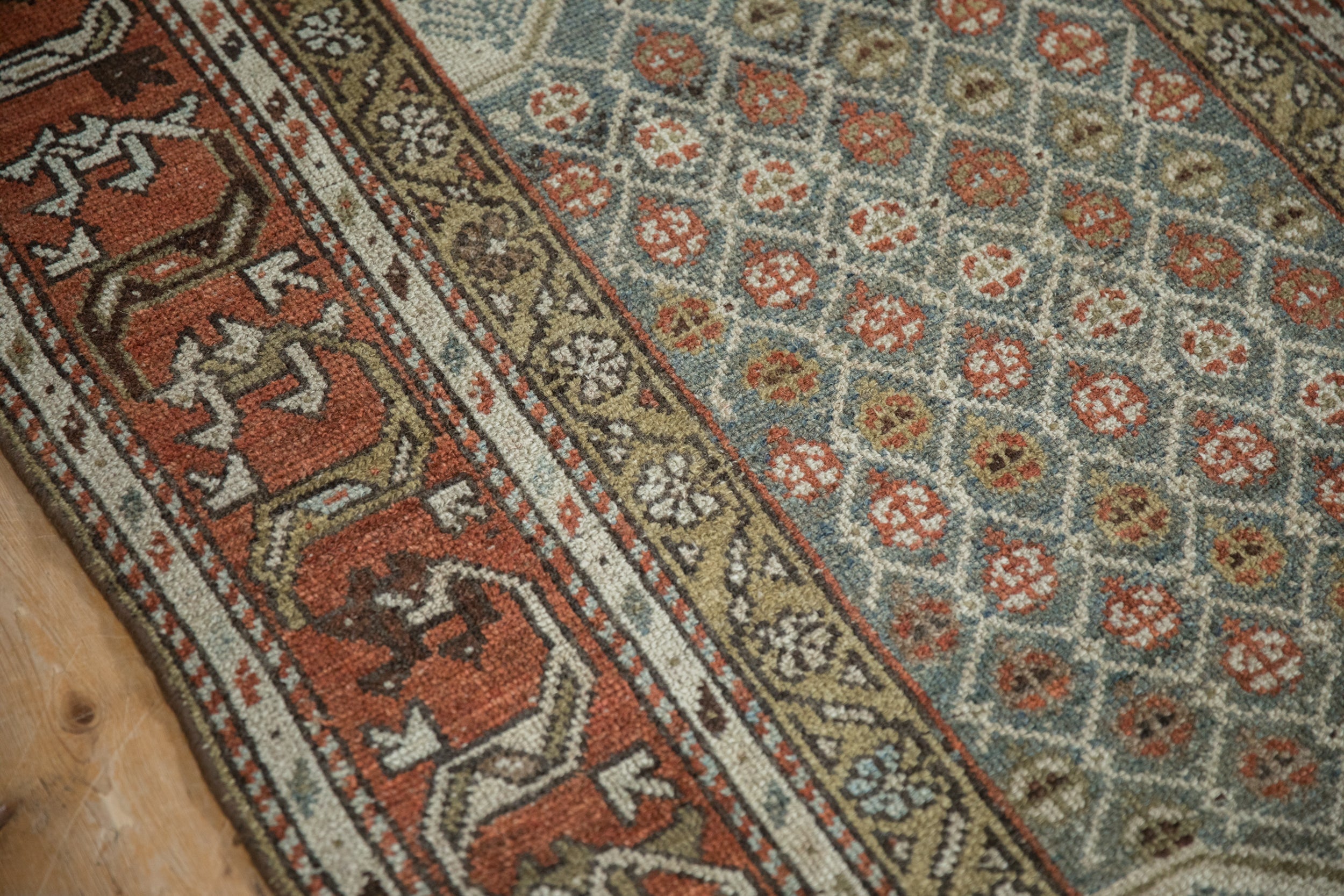 4x5 Vintage Distressed Kurd Square Rug by Old New House® - product image 5 for Resin Society
